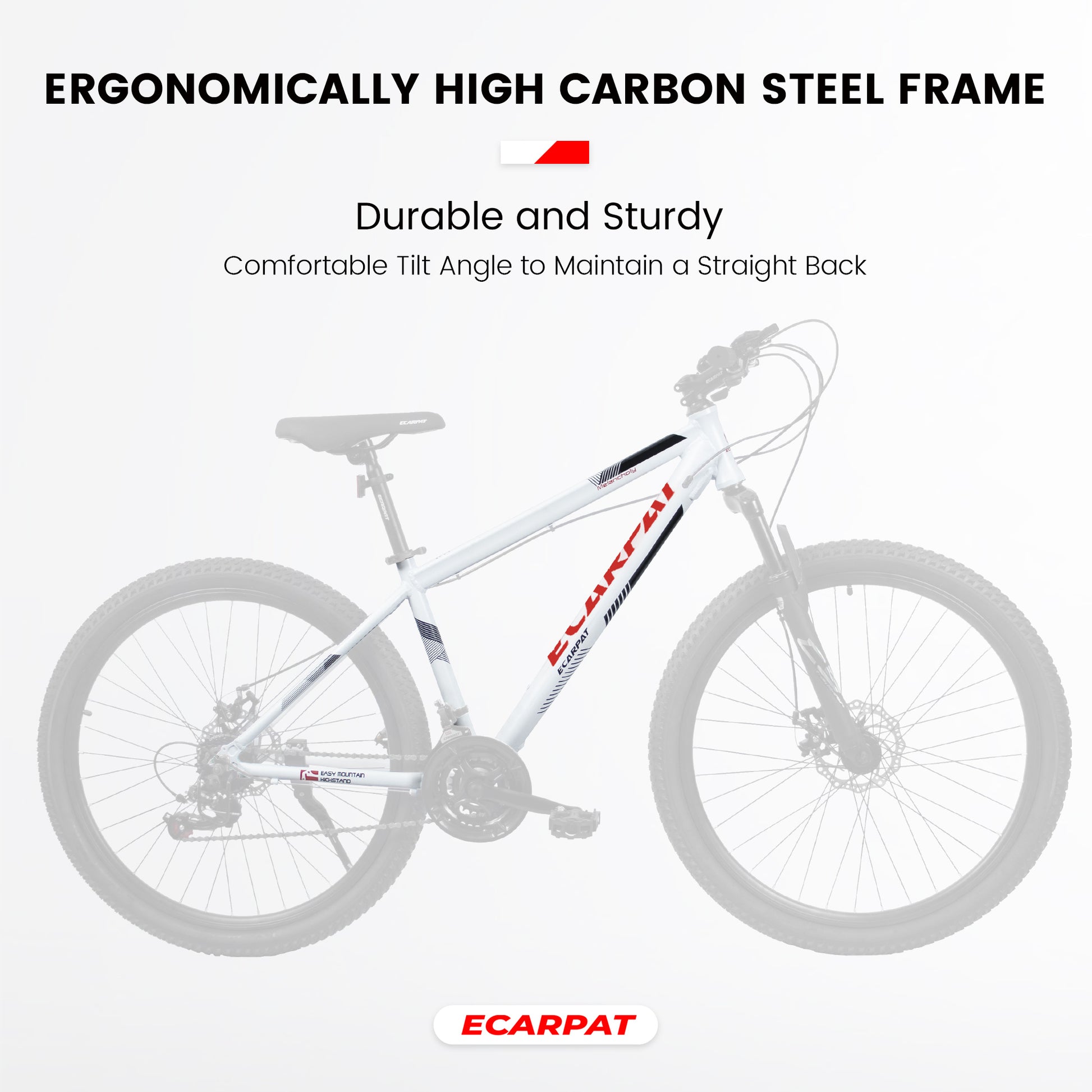 Ecarpat™ MTB - City-Cruizer – 27.5" 21-Speed Mountain Bike (ALUMINIUM Frame)