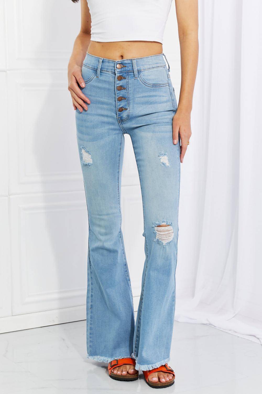 Живые полноразмерные джинсы Jess Flare Jess