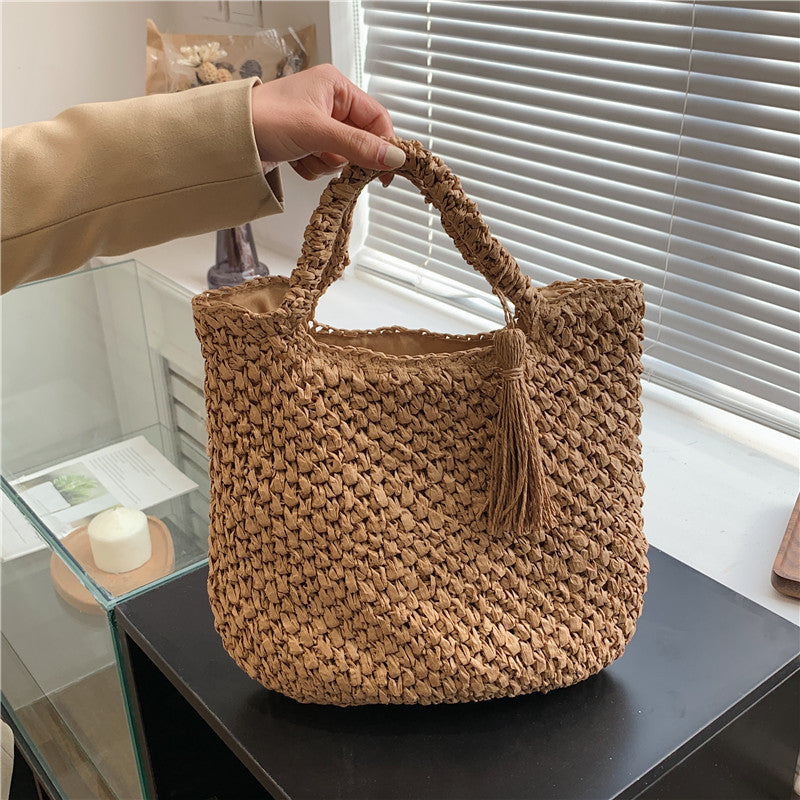 SolunaWeave™ – Nomad Knit Tote