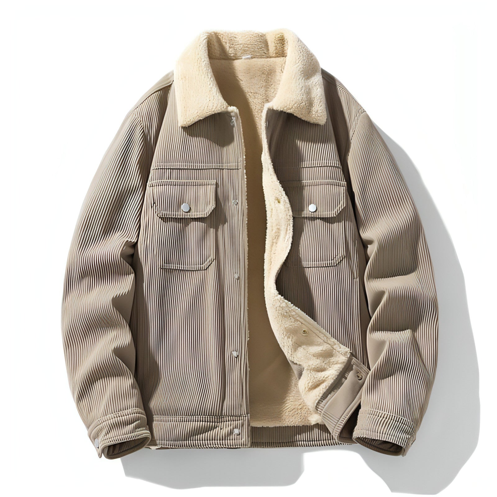 Autumn And Winter New Japanese Style Simple Light Velvet Core Casual Coat Jacket Ment