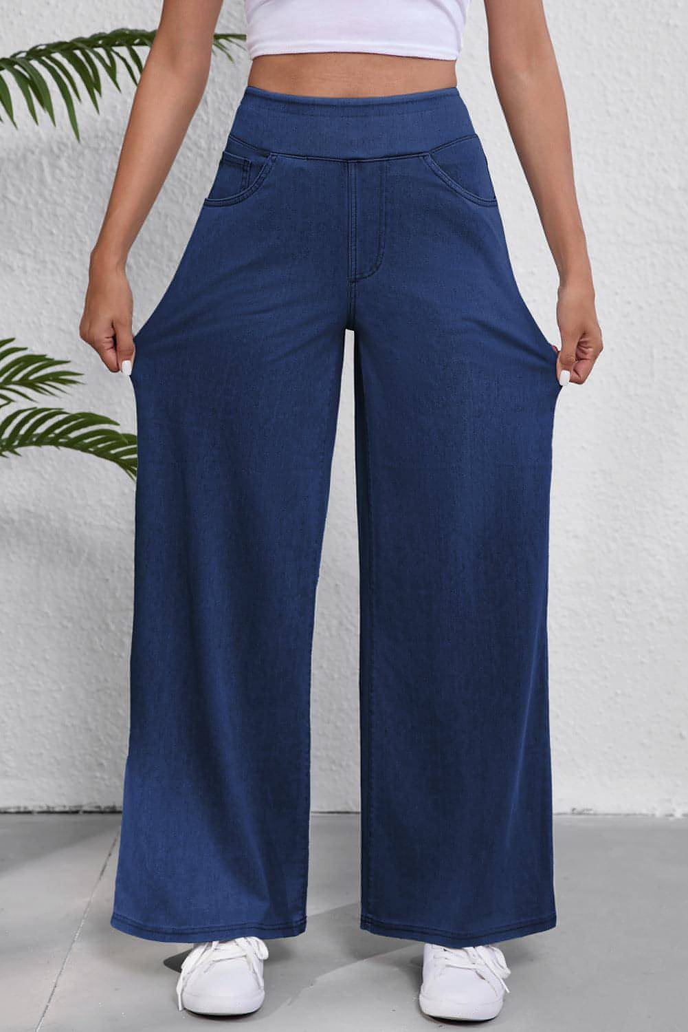 Парус Blue Medium Wash Straight Lease Casual Jeans