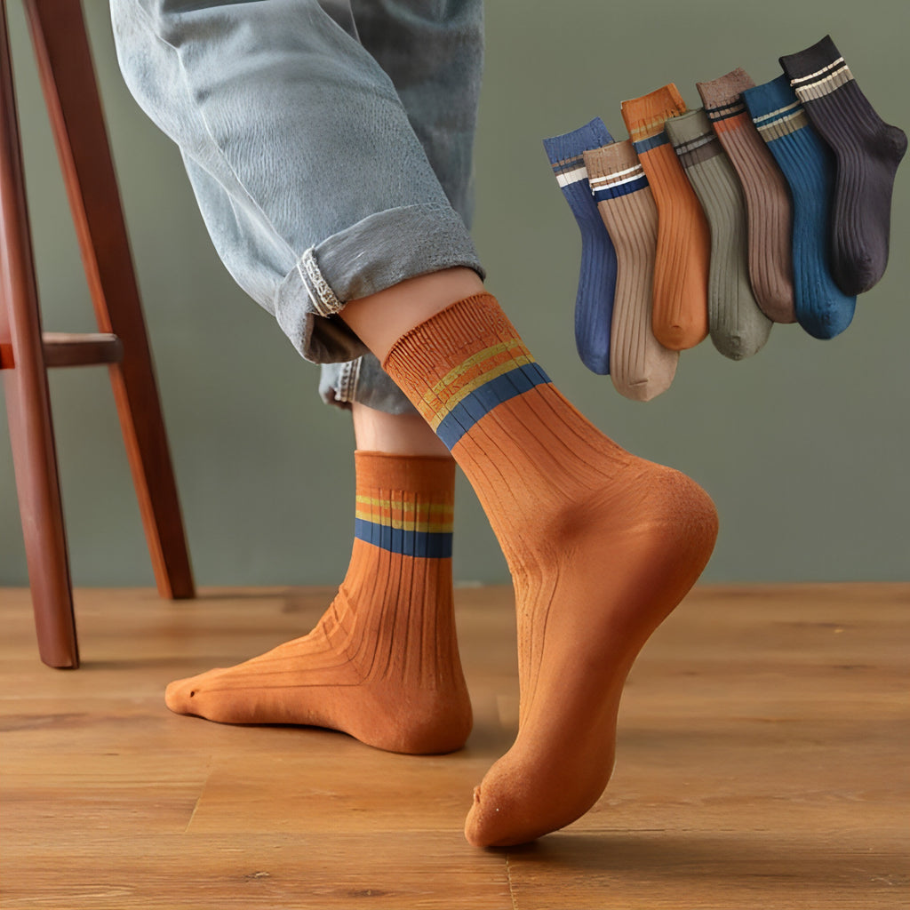 Calcetines de estilo académico para hombre