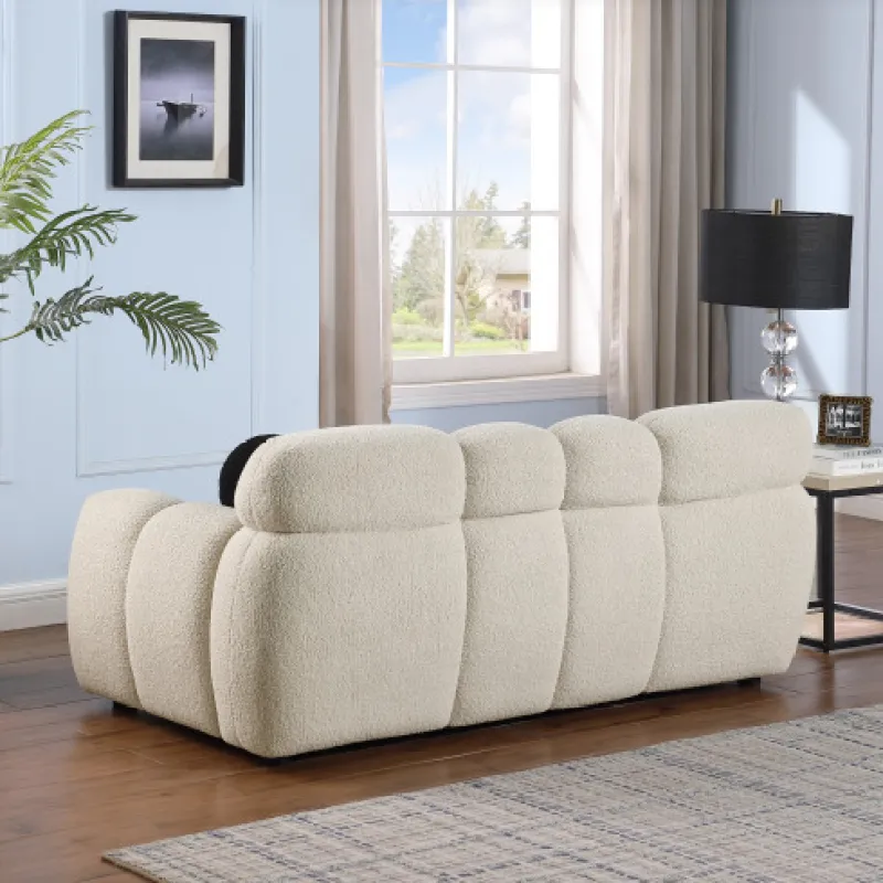 LuneluX_Home – 65" Bouclé Marshmallow Sofa | U.S. Comfort Edition