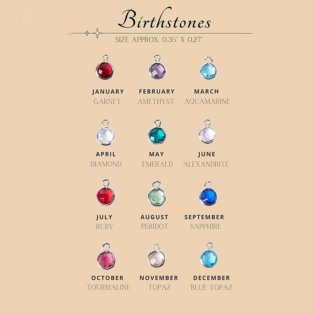 Personalized Birthstone & Name Paperclip Necklace – Elegant & Meaningful Jewelry - enhanced image 1