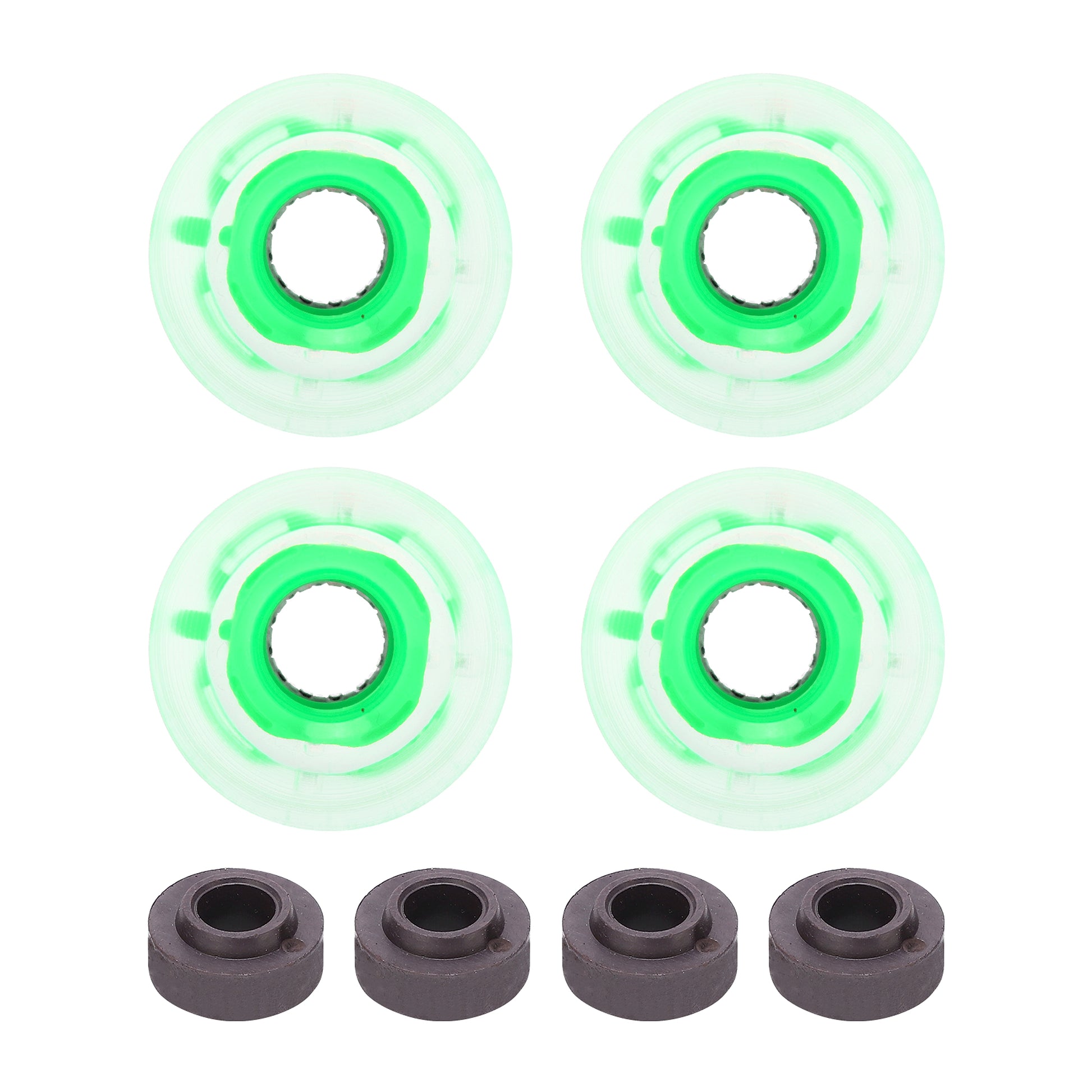 Wheel 78A 60x45mm HighElastic Skateboard Flash Wheel PU Filling for Longboard Cruiser Board(Green ) - enhanced image 1