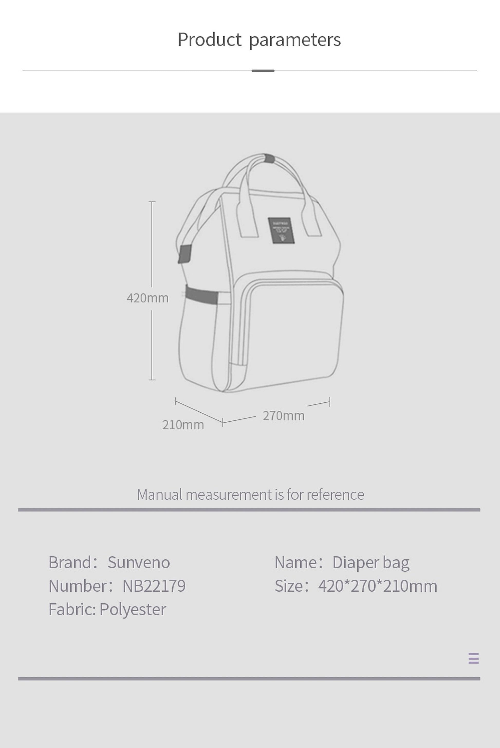 ALLFASHION™ – SmartMom USB Diaper Backpack - enhanced image 1