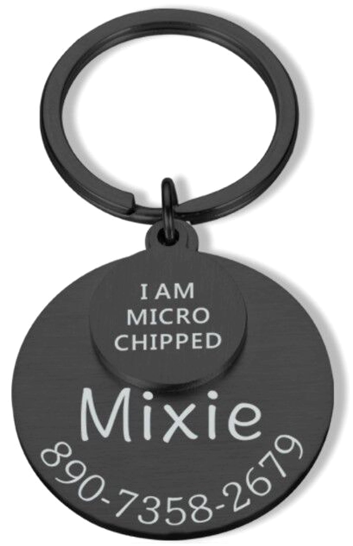 Engraved Anti-Lost Pet ID Tag – Keep Your Furry Friend Safe! - enhanced image 1