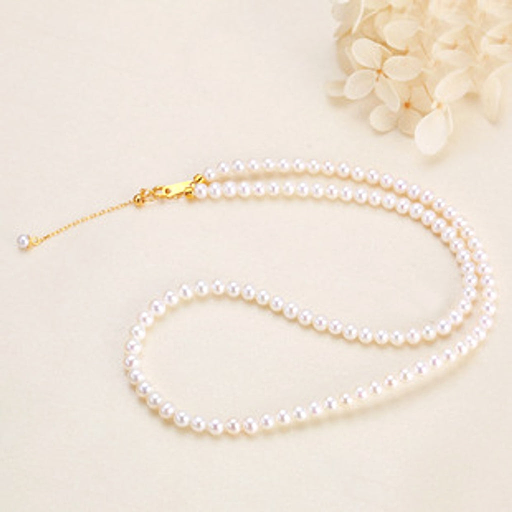 Black Pearl 18K Gold Pendant S925 Silver Necklace Female - enhanced image 1