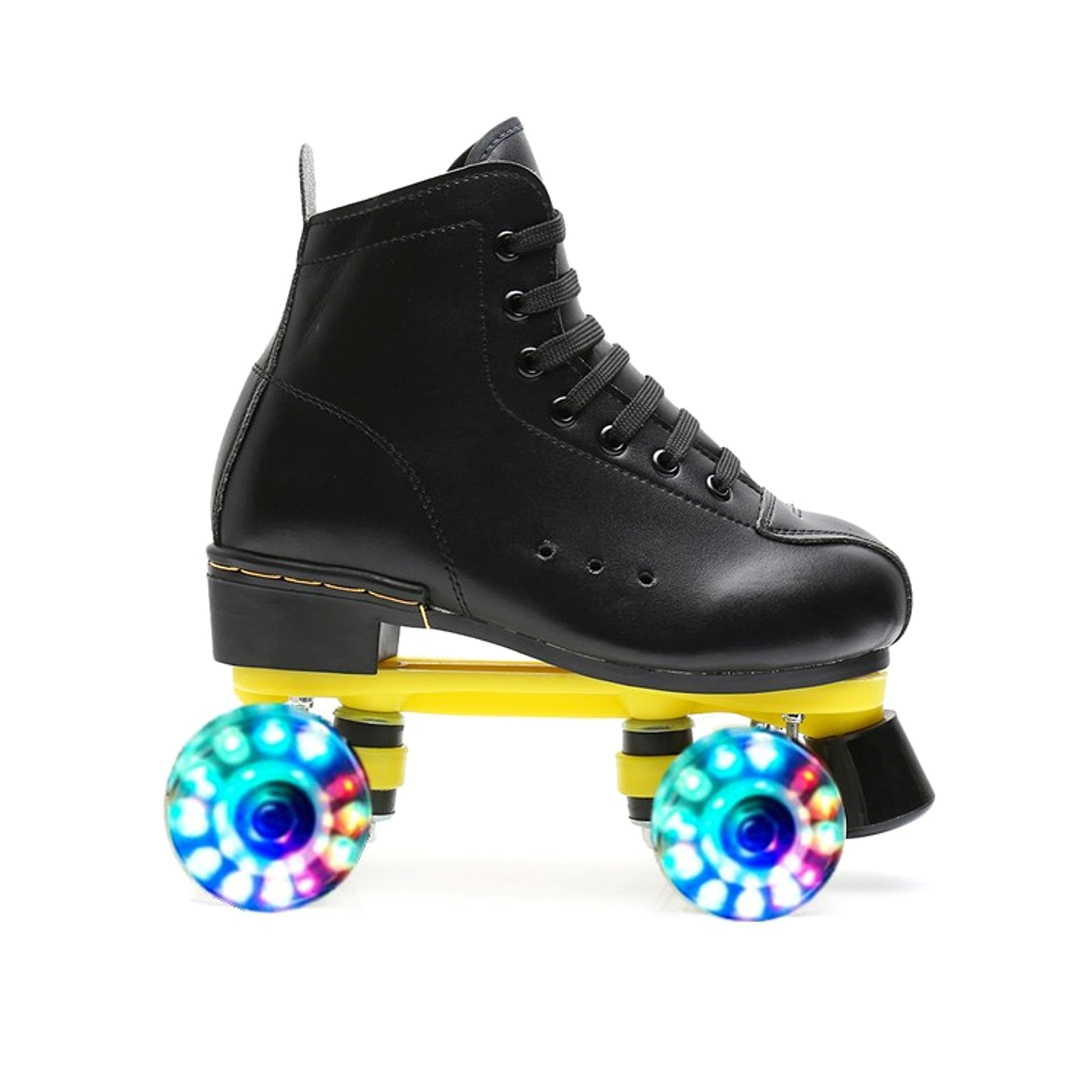 Borg Adult Double-row Skates Four-wheeled Cowhide PU Flash Full - enhanced image 1