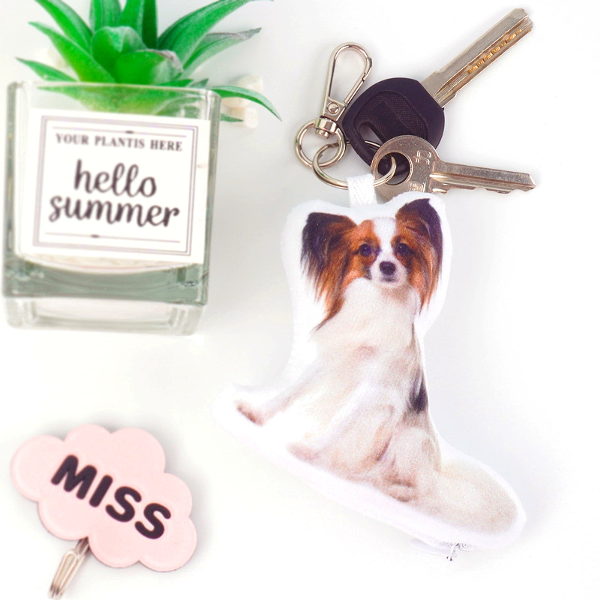 Custom Pet Photo Keychain – Personalized Gift for Pet Lovers! - enhanced image 1