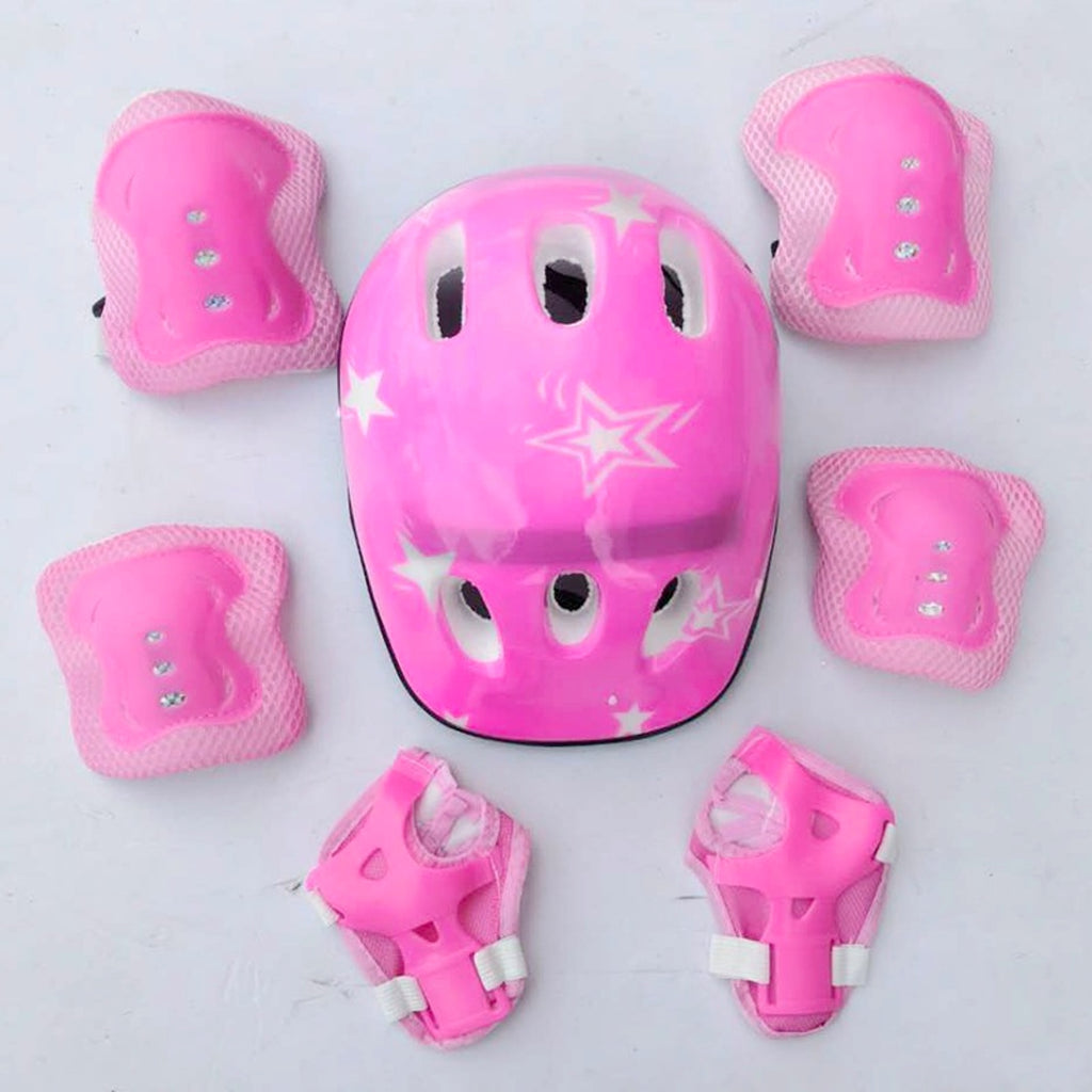 Children's Roller Skating Protective Gear, Children's Thickening Helmet Seven-piece Suit - enhanced image 1