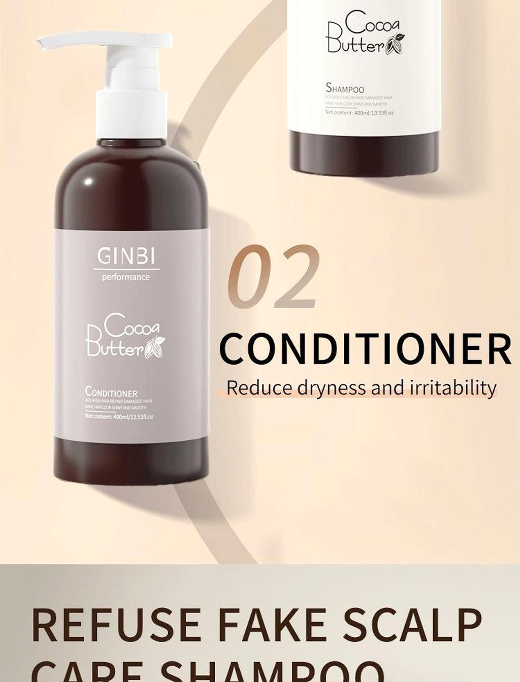 Cocoa Butter & Coffee Hair Duo – Deep Layer Repair for Hair & Scalp - enhanced image 1