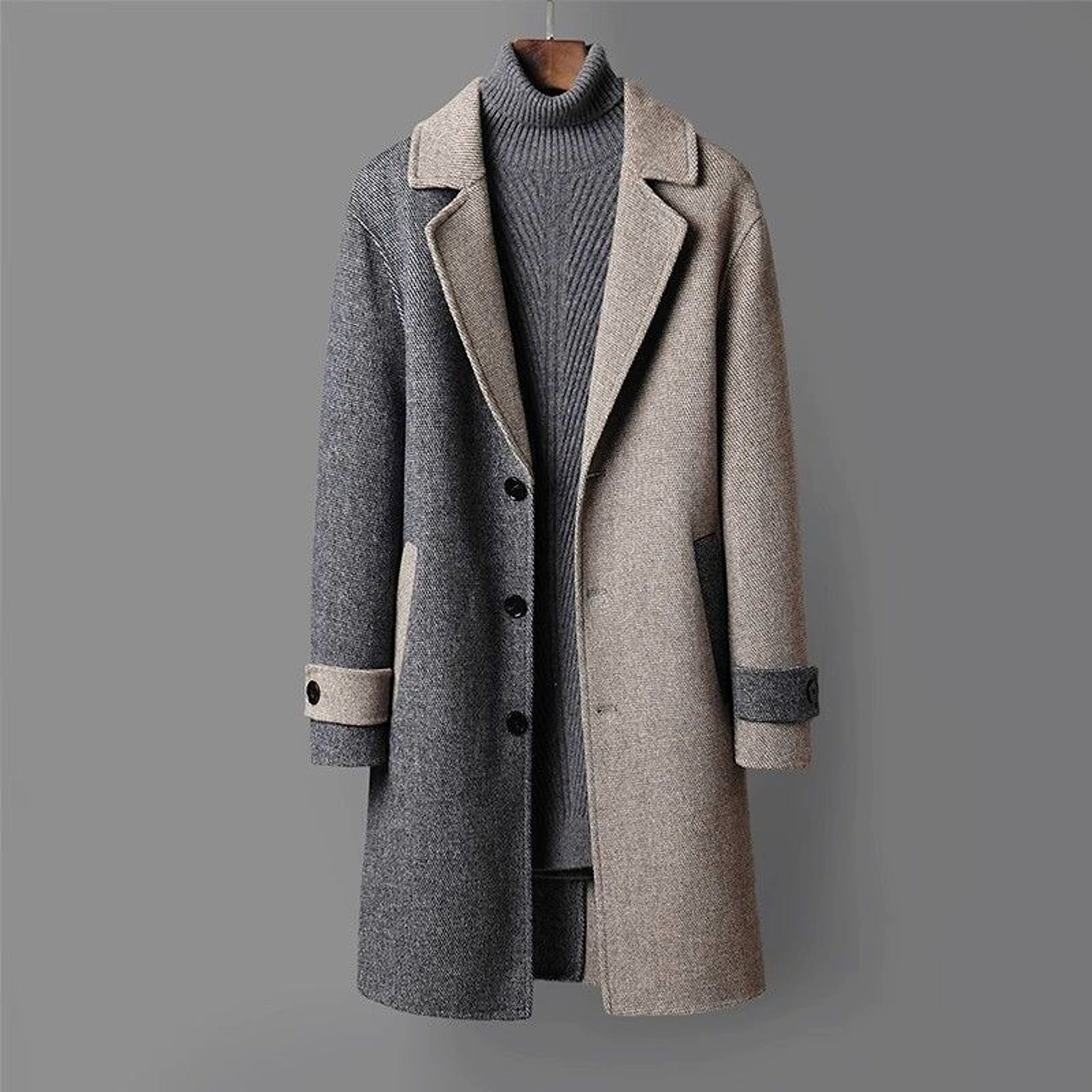 CorduLux™ Men's Wool Coat – Premium Style & Warmth - enhanced image 1