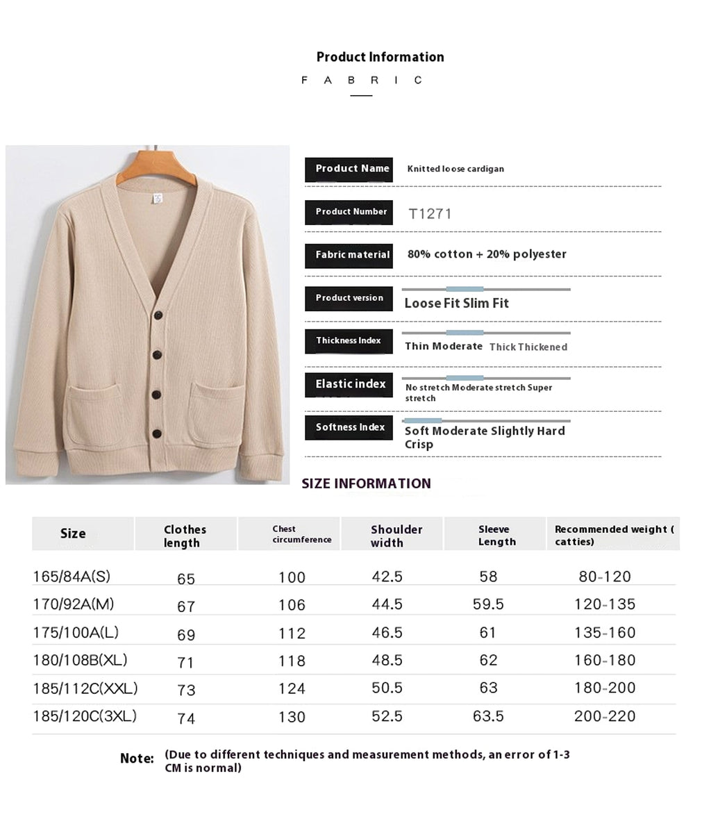 Cotton V-neck Sweatshirt Women's Cardigan Jacket - enhanced image 1