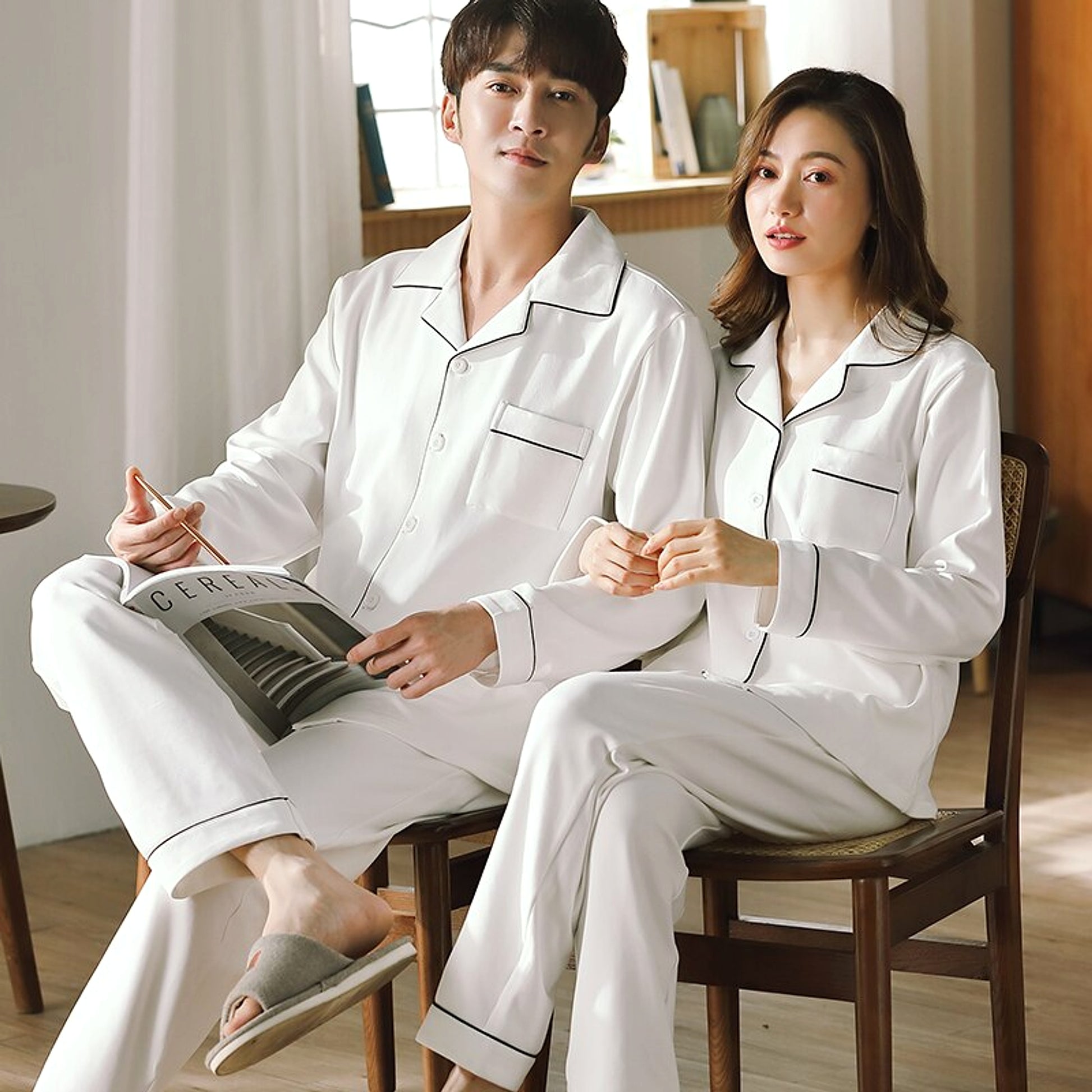 Couples pajamas for men and women - enhanced image 1