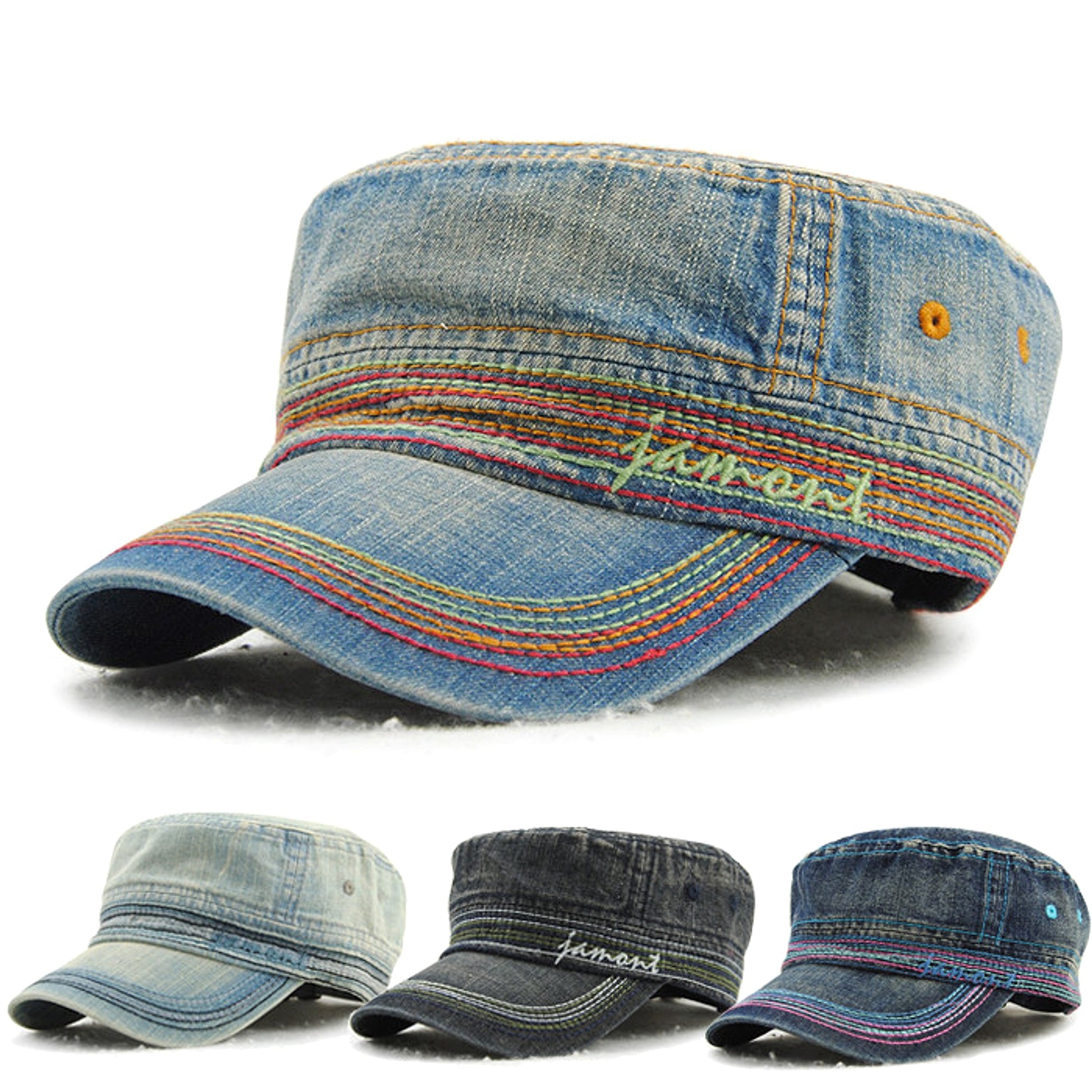 Cowboy cap Flat top hat - enhanced image 1