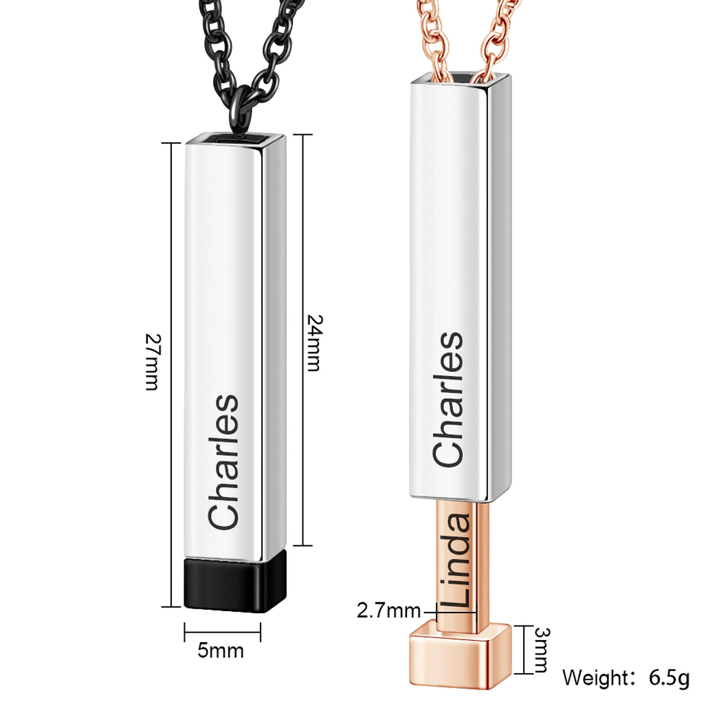 Personalized Lovers Name Necklace – Elegant Custom Jewelry for a Special Connection - enhanced image 1