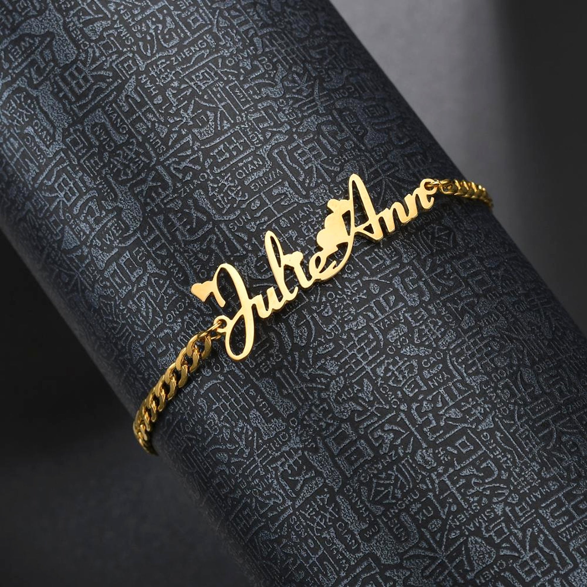 DIY Personalized Custom Stainless Steel Name Bracelet – Engraved Jewelry for Men & Women - enhanced image 1