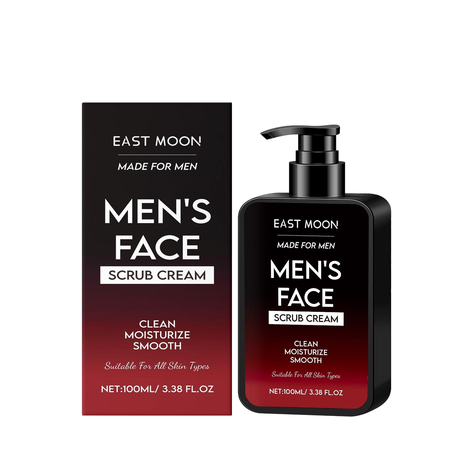 EAST MOON Men’s Face Scrub Cream – Deep-Cleaning Power (100ml) - enhanced image 1