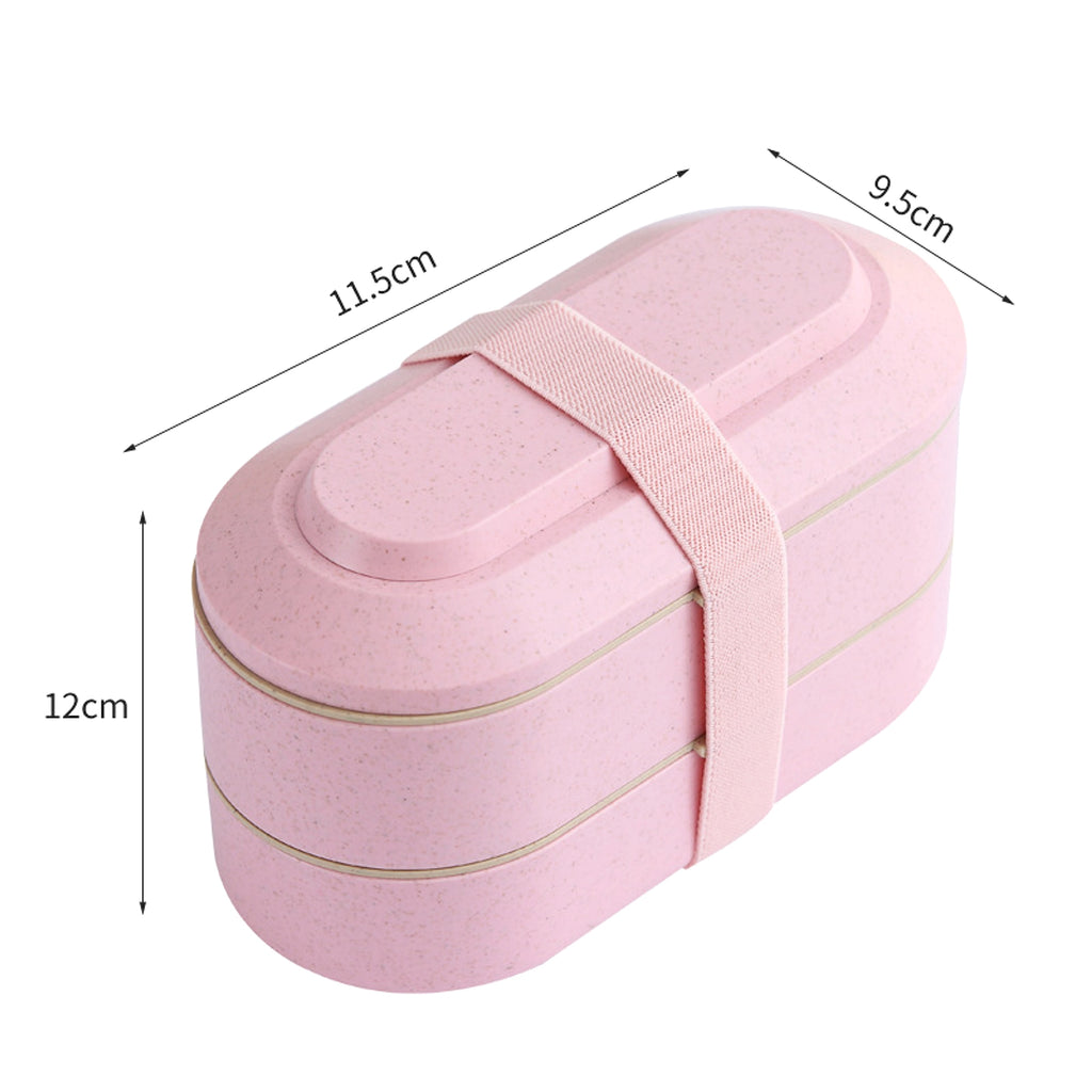 EcoBento™ – Japanese Wheat Straw Bento Box | Microwave Safe & Minimal Design - enhanced image 1