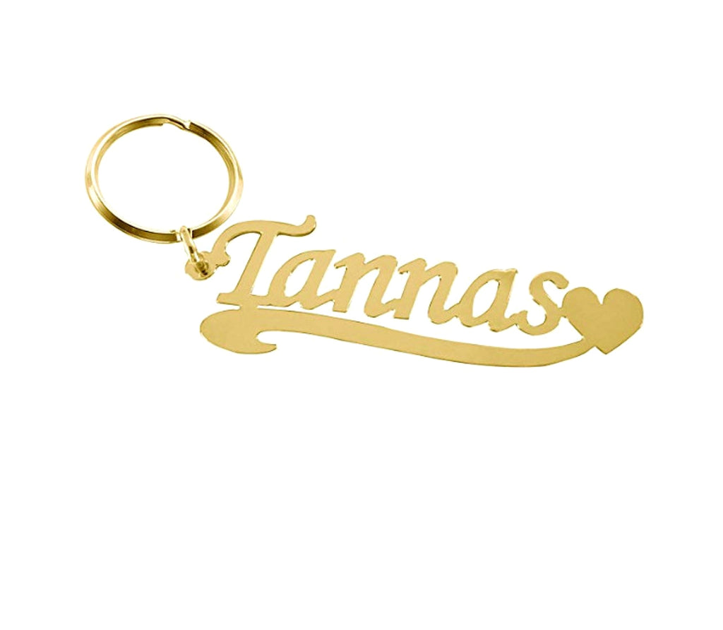 Personalized English Alphabet Name Keychain – Stainless Steel - enhanced image 1