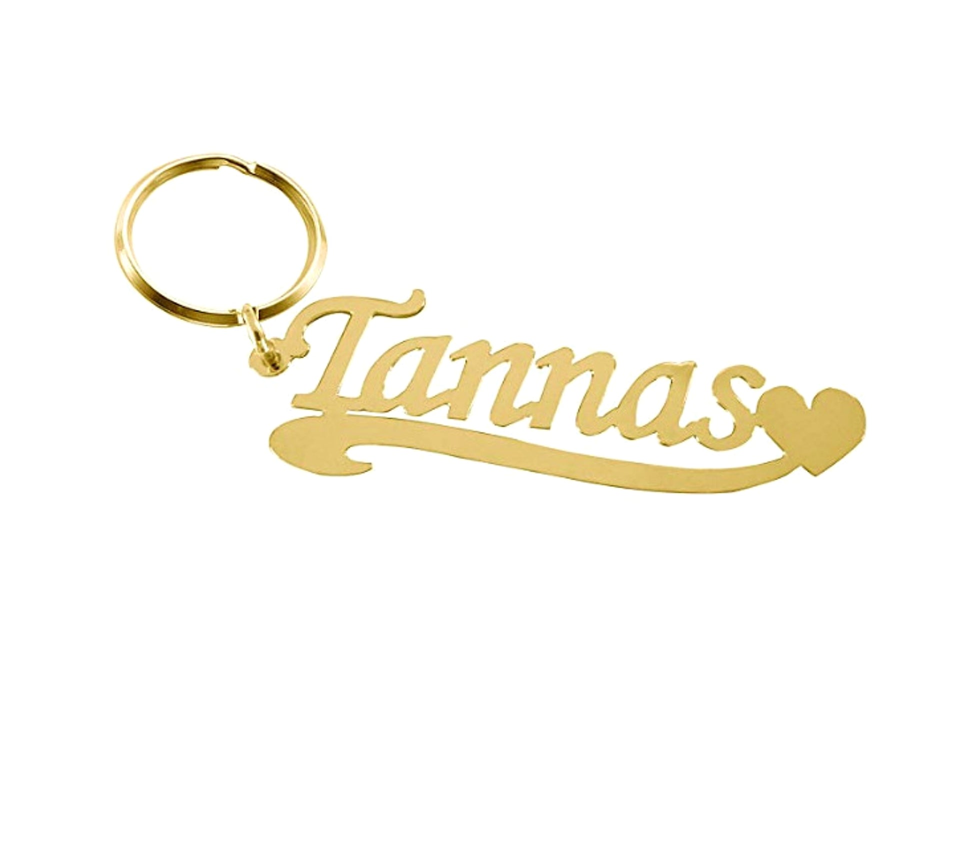 Personalized English Alphabet Name Keychain – Stainless Steel - enhanced image 1