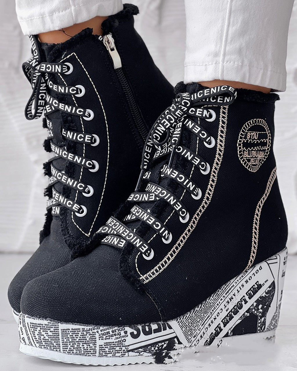 European And American Women's Clothing Colorful Rose Sneaker - enhanced image 1