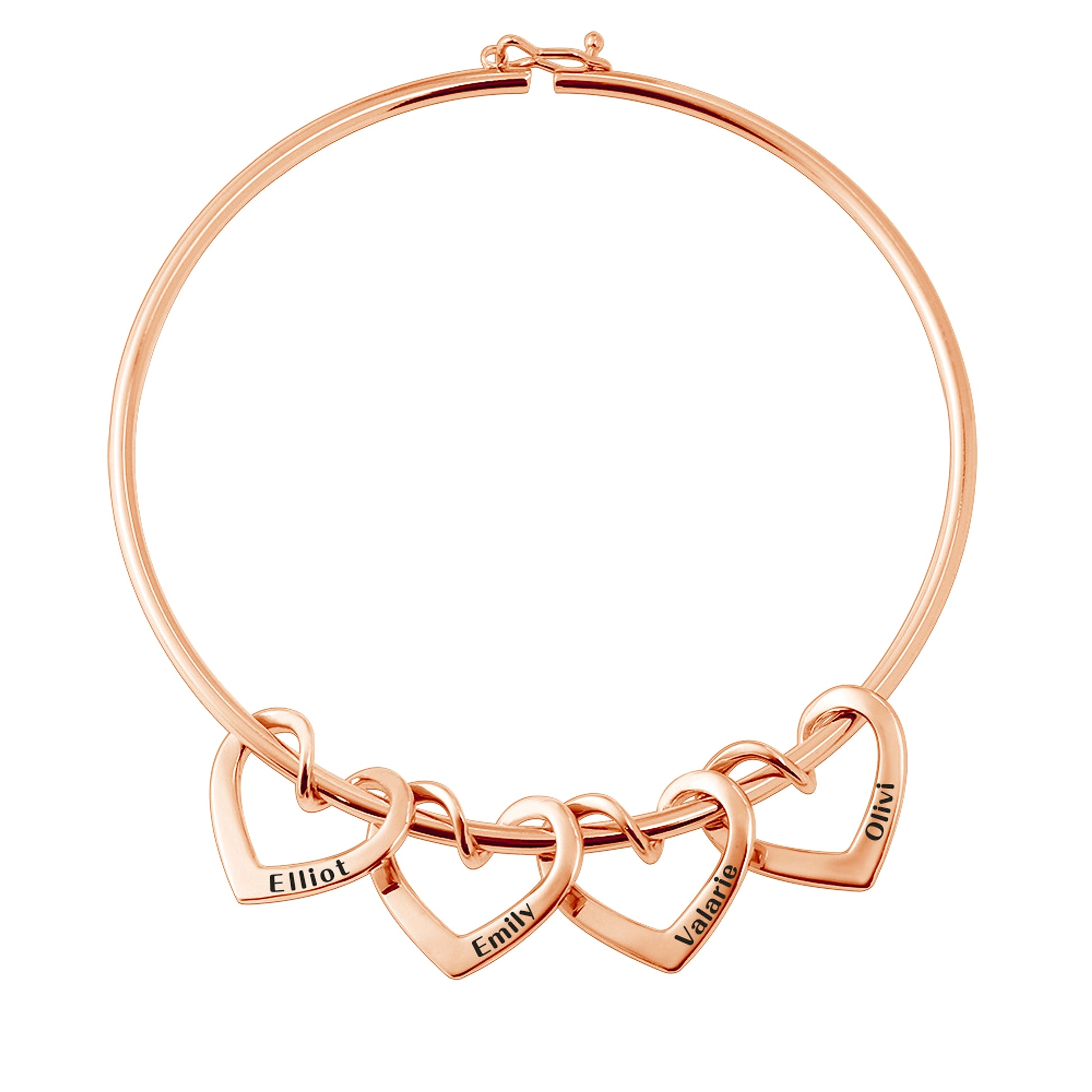 Personalized Family Heart Bracelet – A Symbol of Love & Connection - enhanced image 1