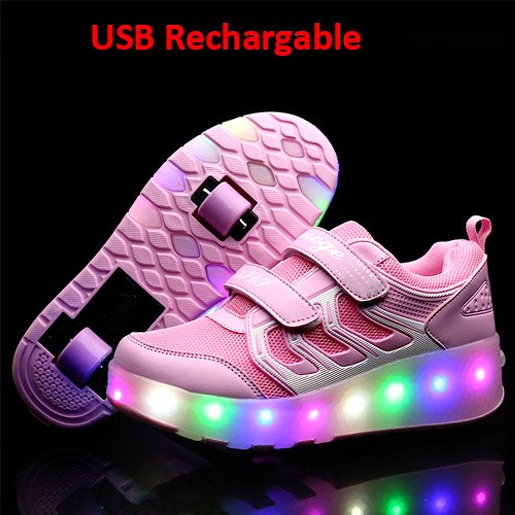 Flashing roller skates - enhanced image 1