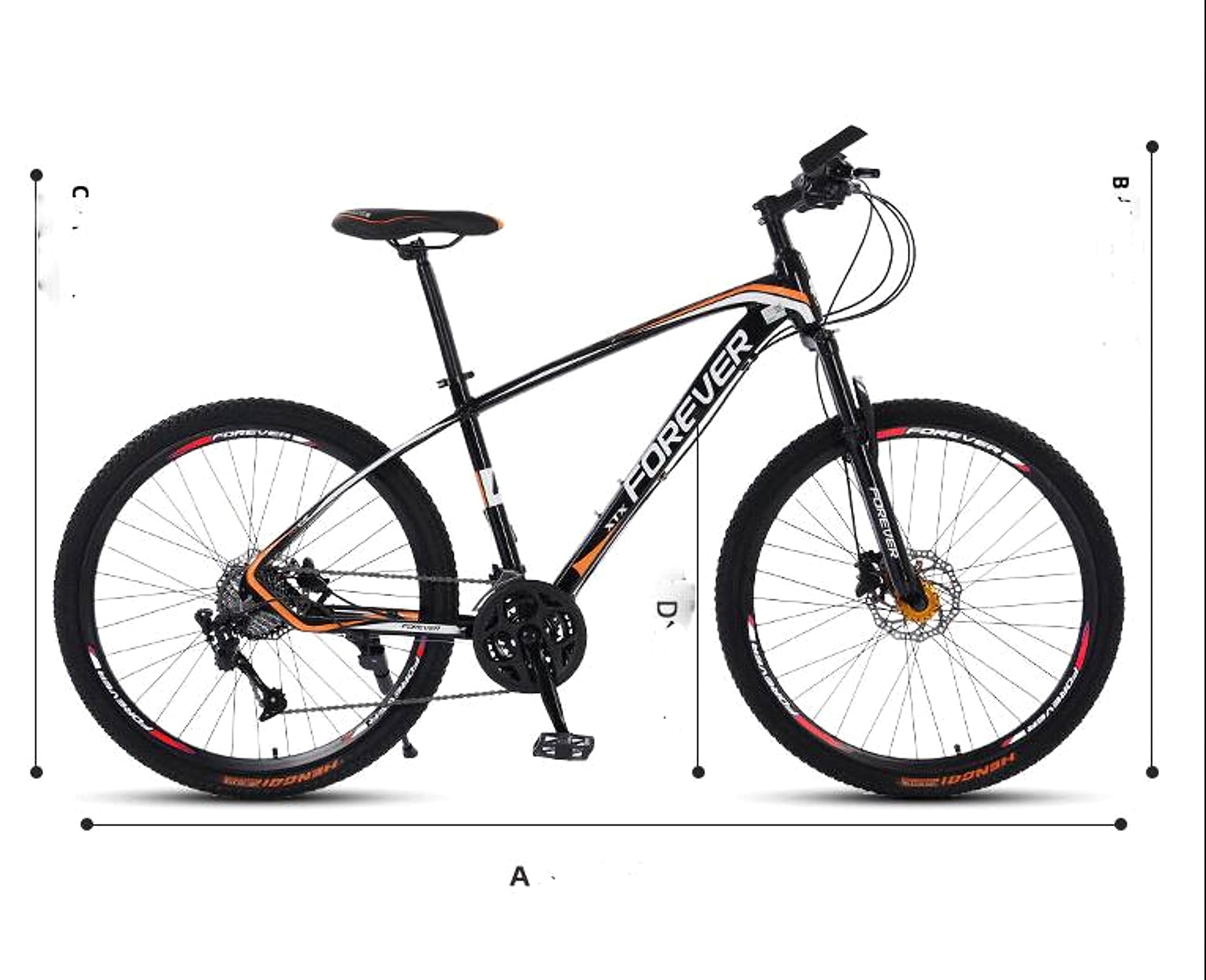 Forever™ AllTrack Pro – 26"–27.5" Aluminum MTB (Oil-Pressure Disc, Double Shock, 24–36 Speed) - enhanced image 1