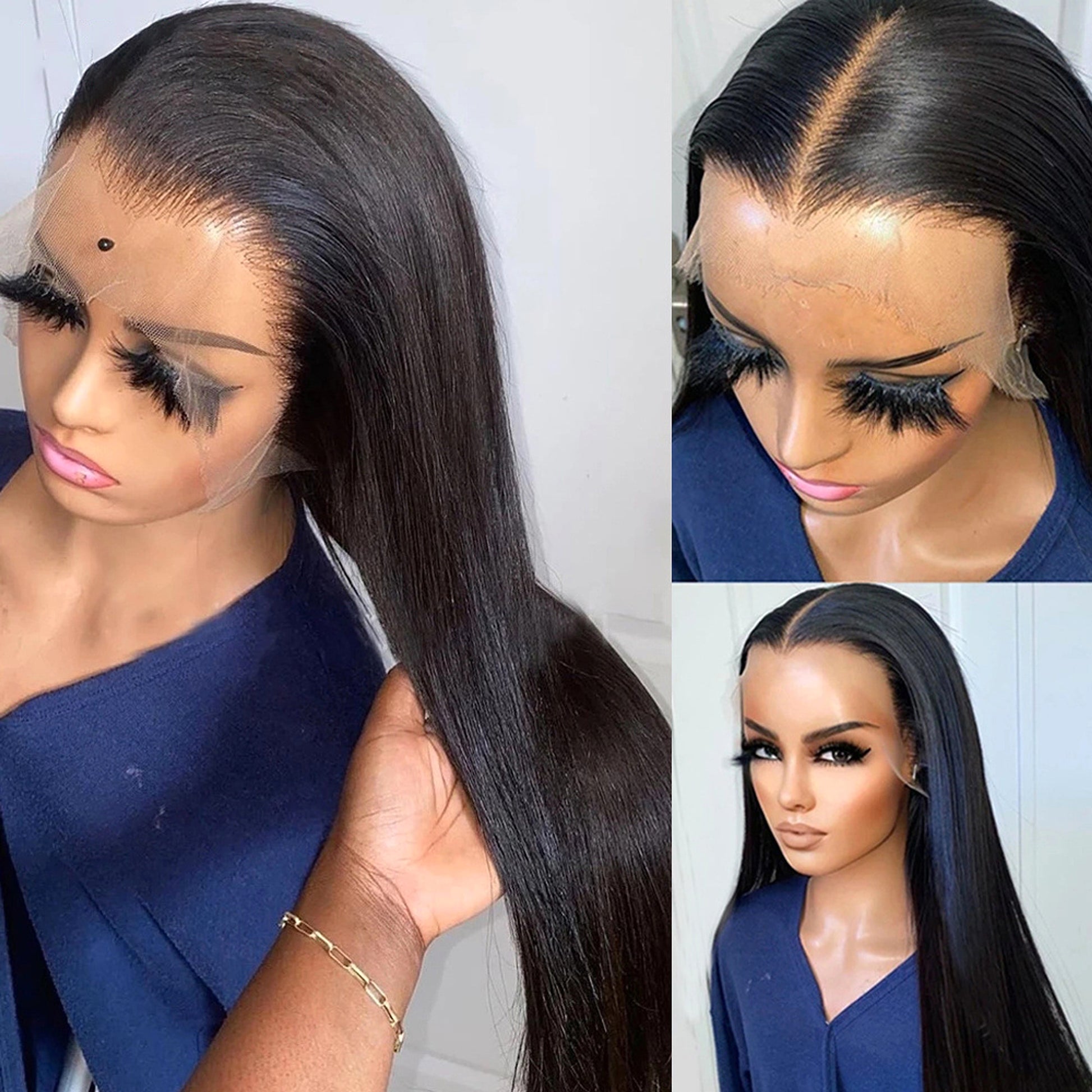 LuxeWave Premium - Full Lace Head Cover With Real Hair 1 - enhanced image 1