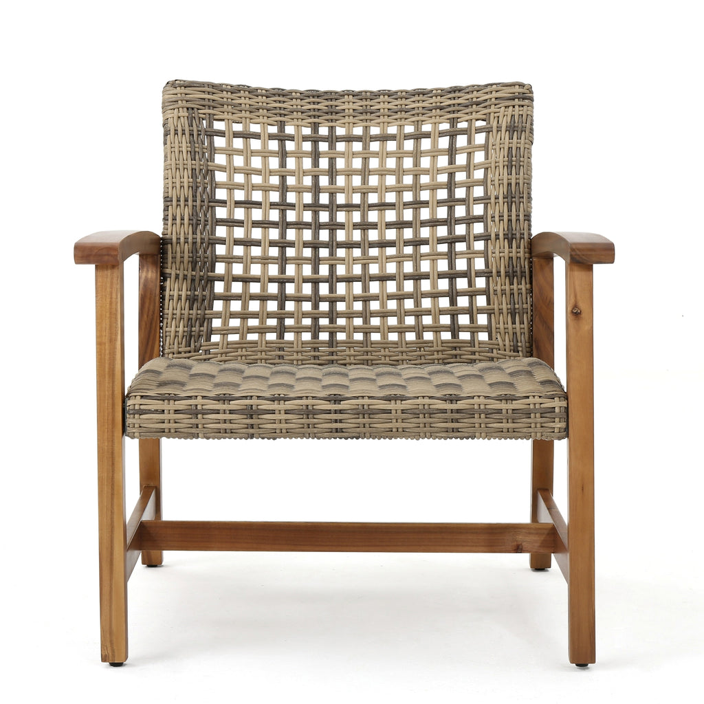 LuneluX_Home – Outdoor Club Chair Set (2 pcs, Natural + Grey) - enhanced image 1