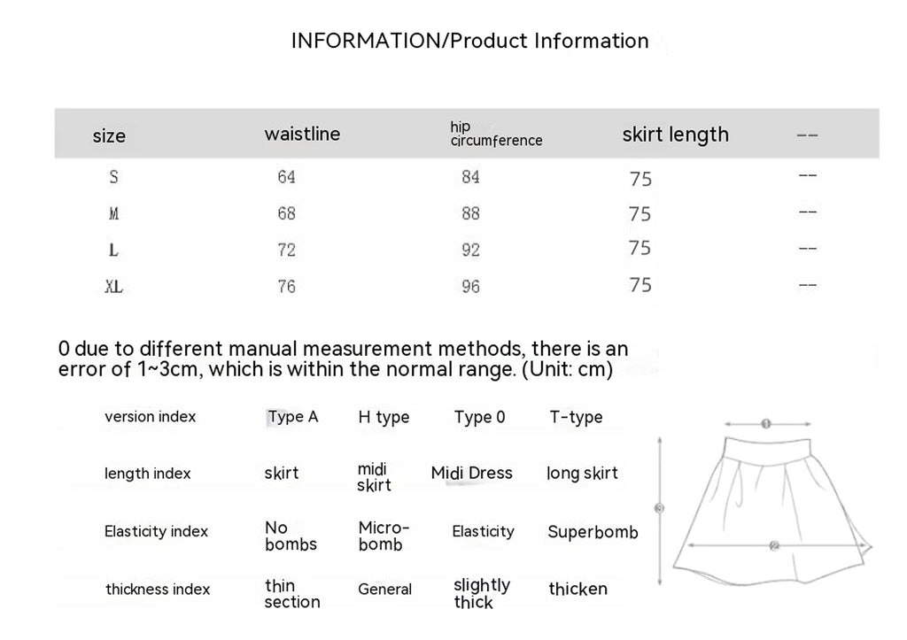 High Waist Mid-length Woolen Plaid Skirt For Women - enhanced image 1