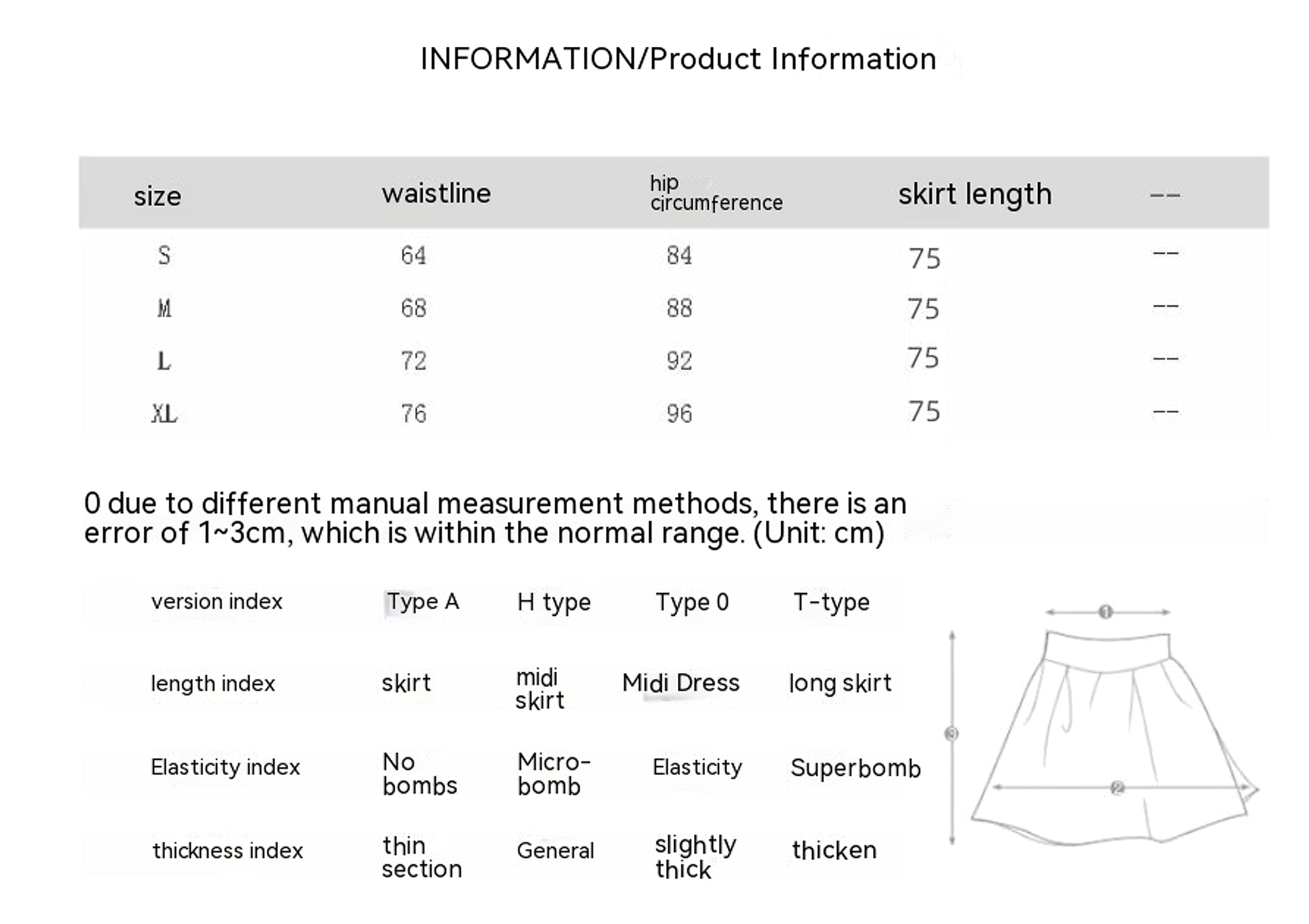 High Waist Mid-length Woolen Plaid Skirt For Women - enhanced image 1