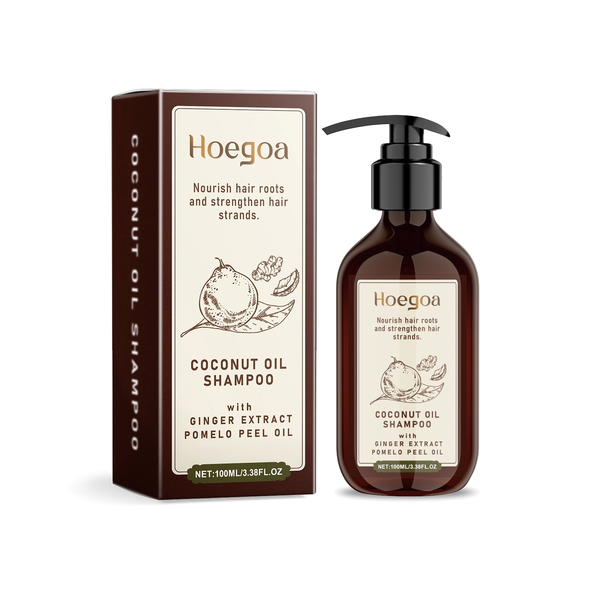 Hoegoa Coconut Oil Shampoo – Nourish from Root to Tip - enhanced image 1