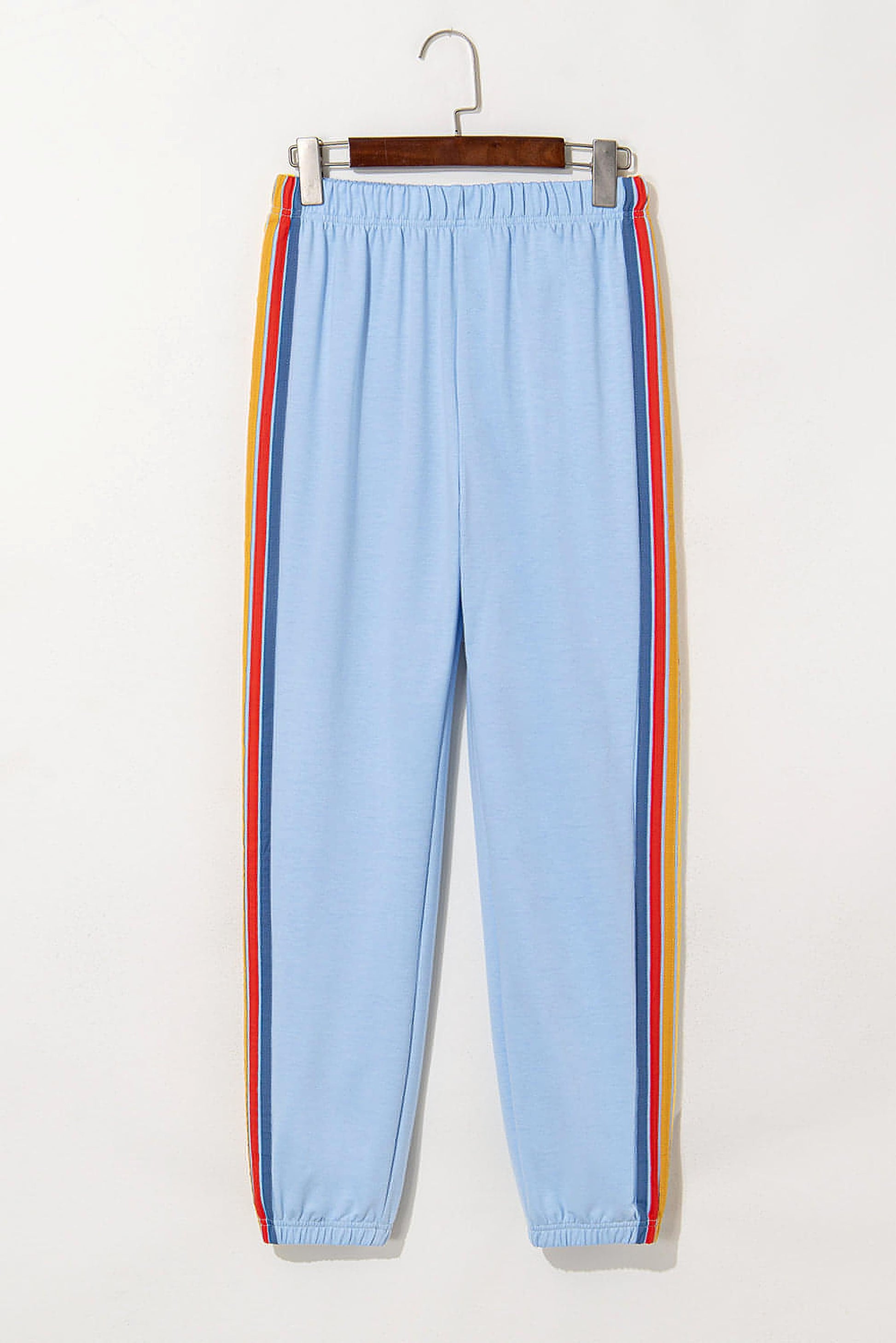 Light Blue Counting Rainbows High Waist Sweatpants - enhanced image 1