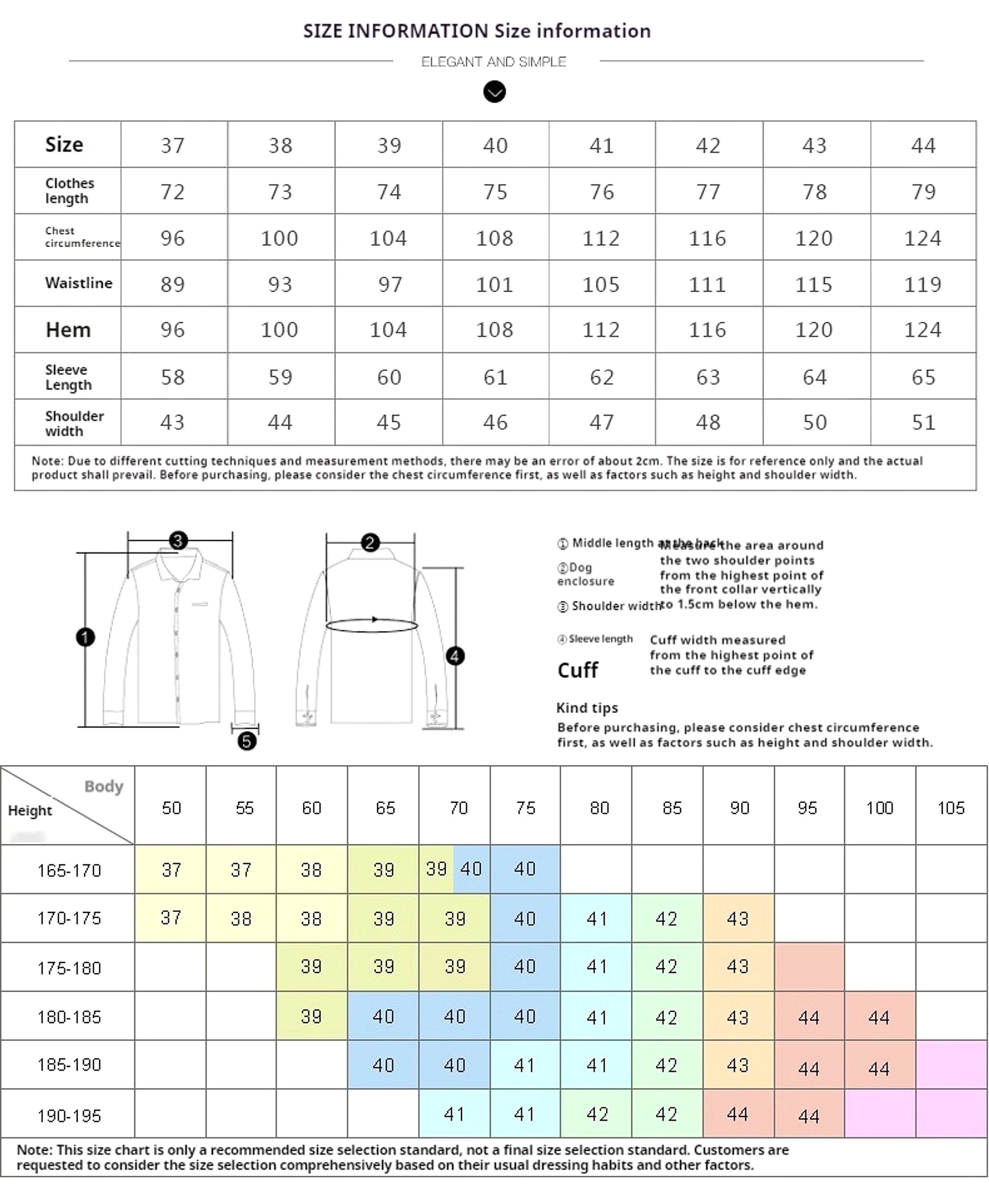 Long Sleeve Men's Business Pure Color Shirt - enhanced image 1