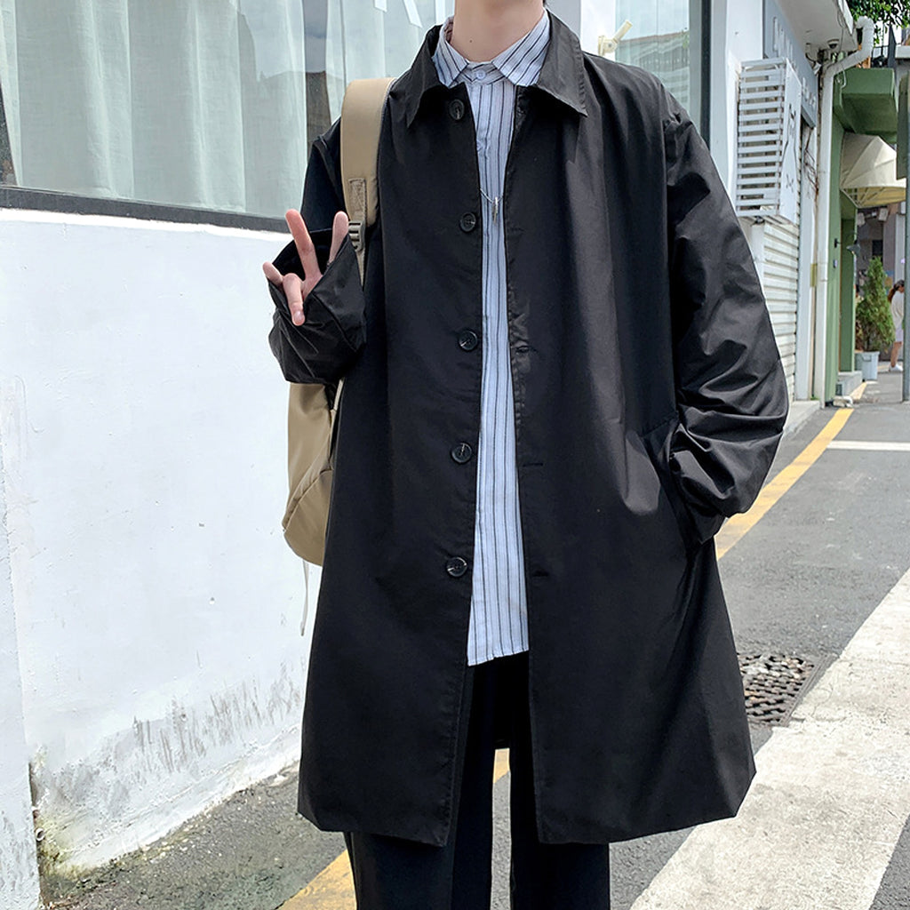Classic Men's Coat – Urban Chic for Any Season - enhanced image 1