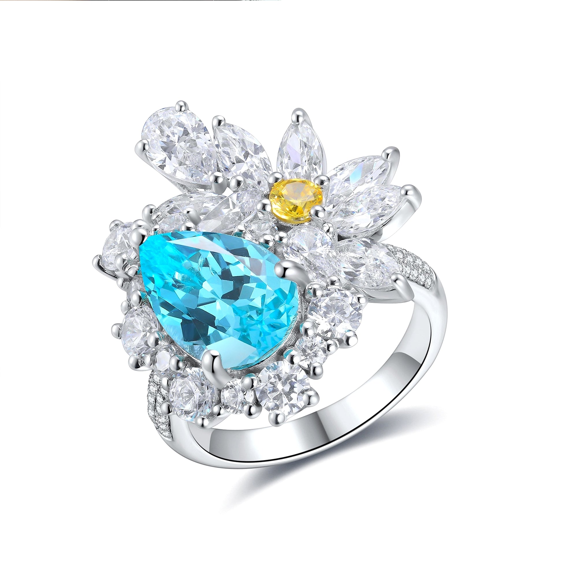 LuxeJewels™ – Cultivate Paraiba Diamond Ring - enhanced image 1