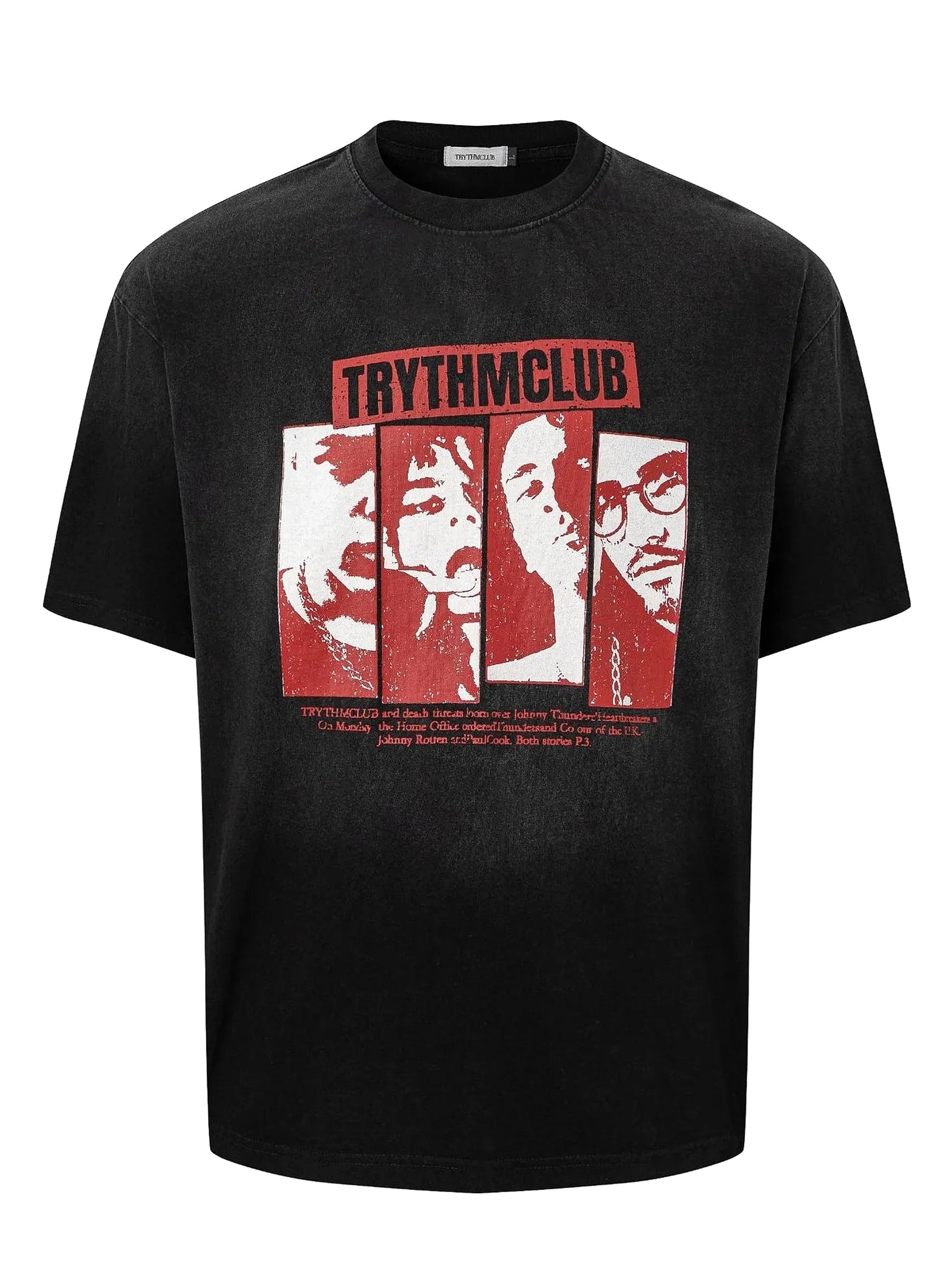 Men's Graphic Short Sleeve Oversized T-Shirt - enhanced image 1