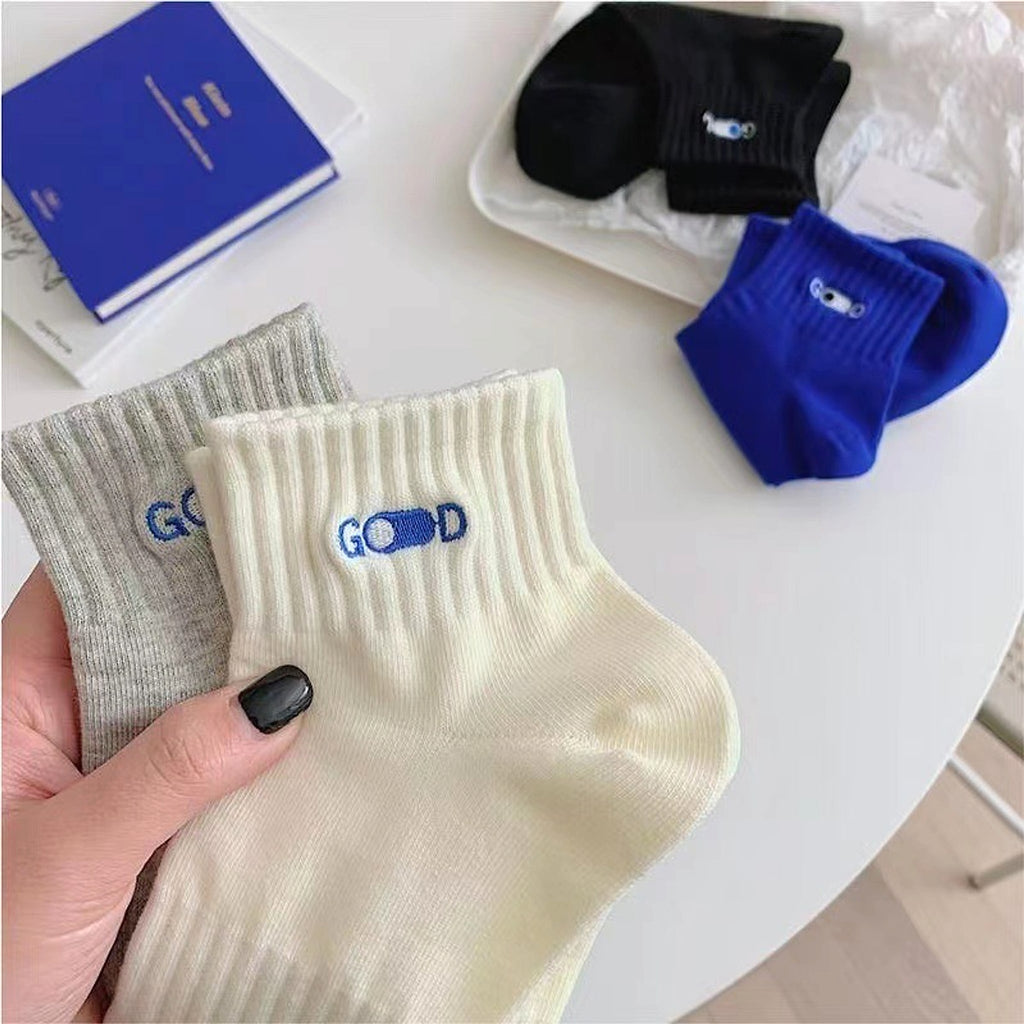 GOOD  - Men's Pure Cotton Deodorant Feetsweat Absorbing Sports Socks - enhanced image 1