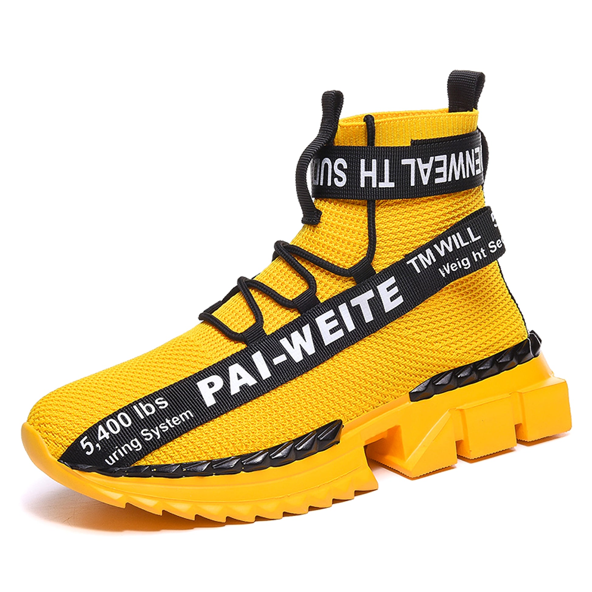 Men's Shoes, Large Size Flying Knitting Shoes, Breathable Shoes - enhanced image 1
