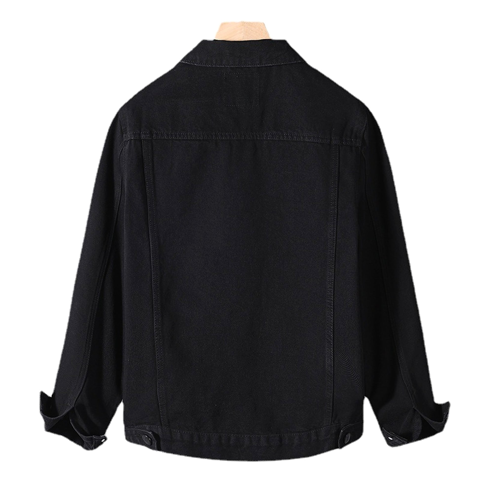 Men's Year Denim Clothes Black DressShirt - enhanced image 1