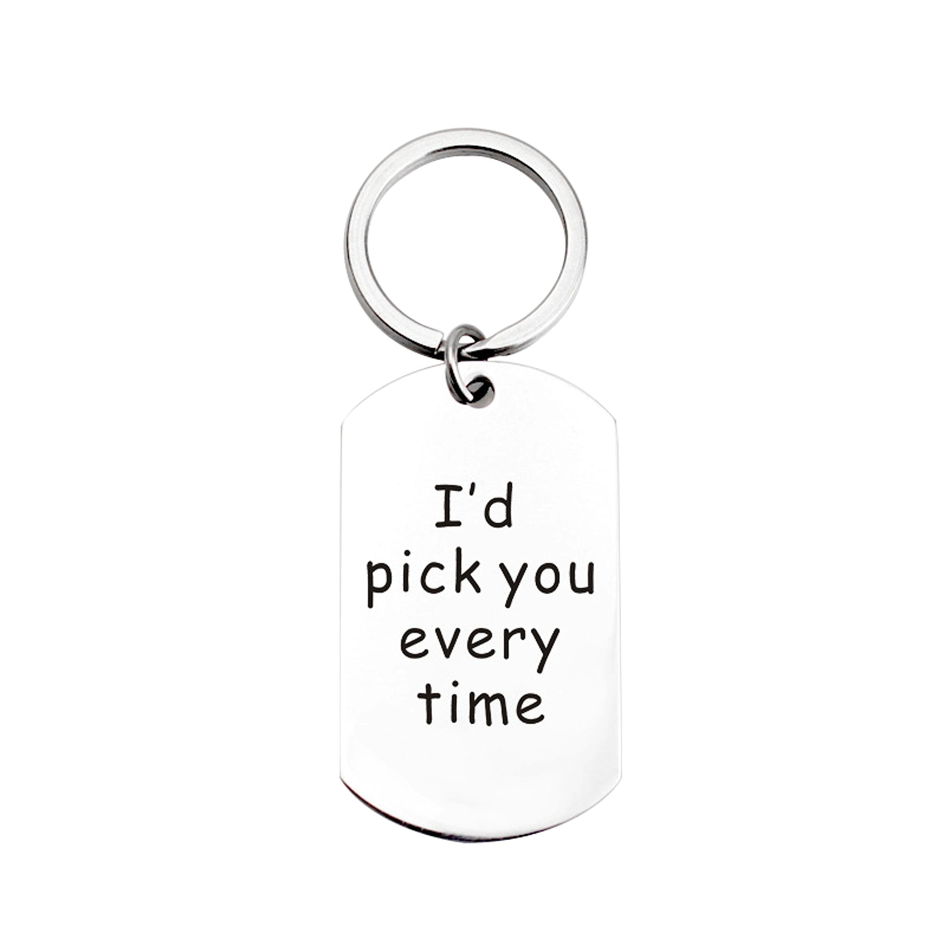 Custom Engraved Titanium Steel Keychain – Personalized Gift - enhanced image 1
