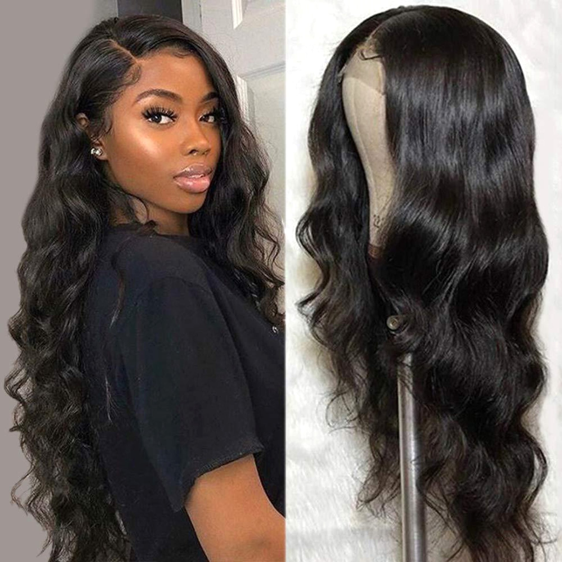 LuxeWave Natural Wig Real Hair - LuxeWave - enhanced image 1