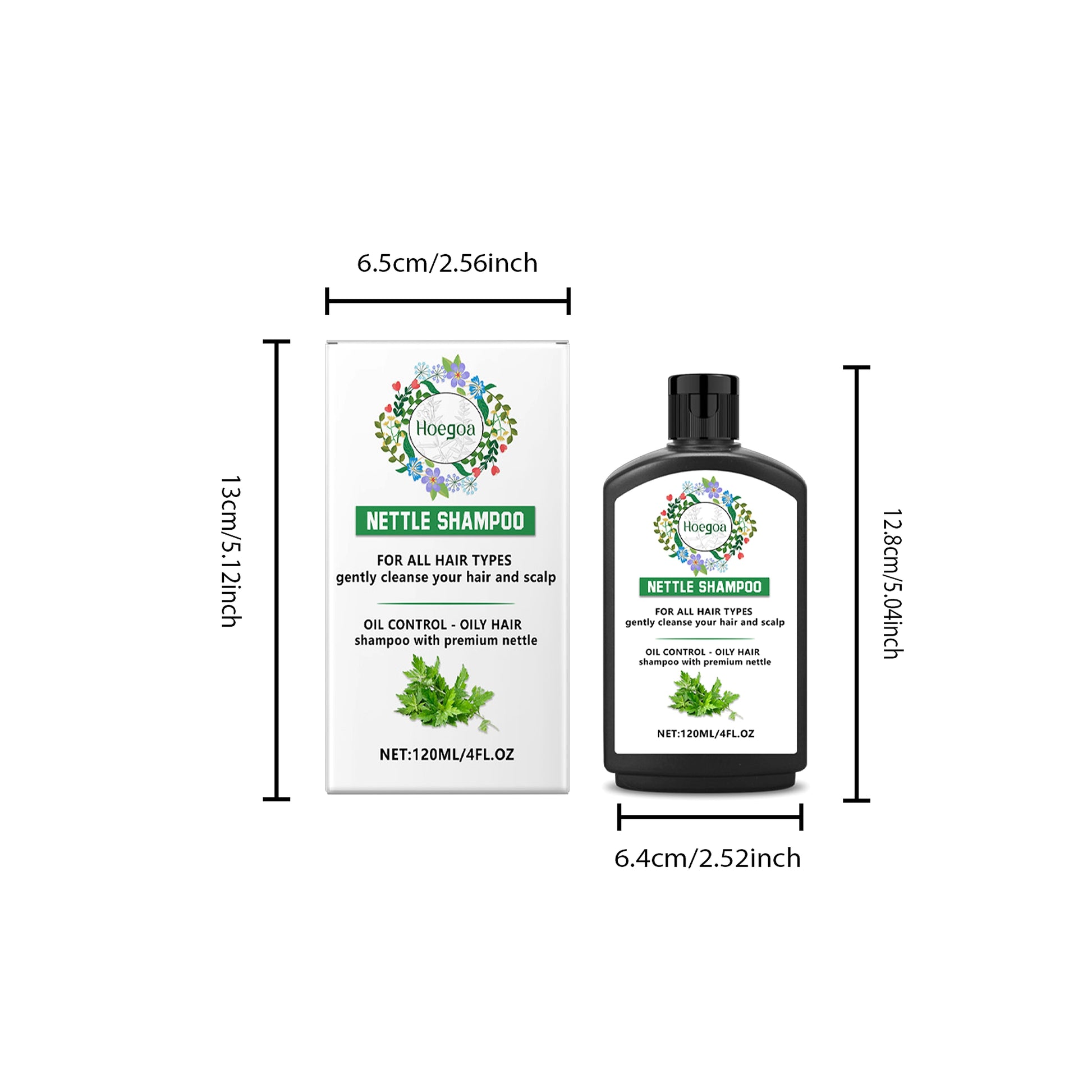 Nettle Grass Deep Scalp Cleansing Shampoo – 120ml - enhanced image 1