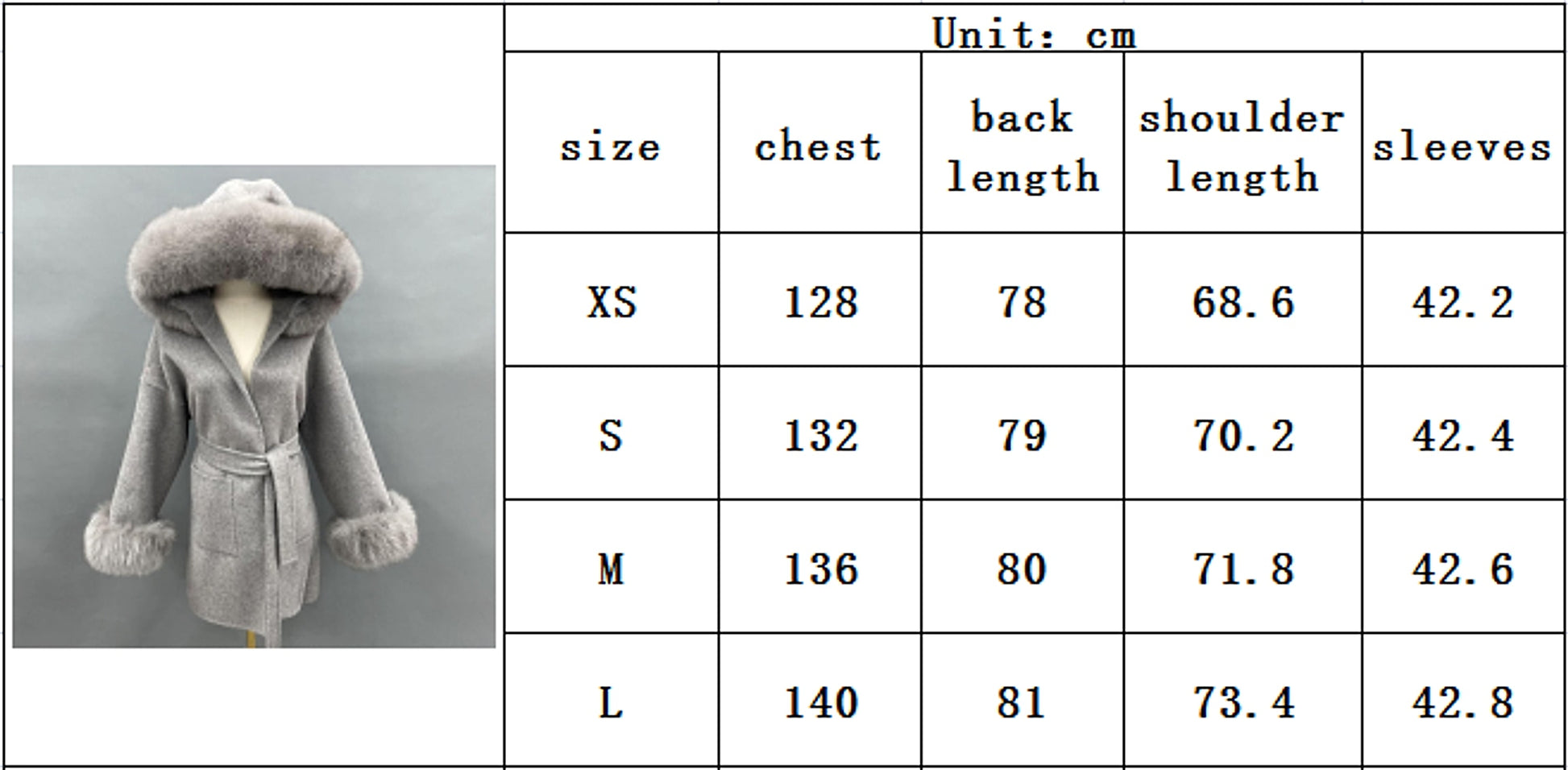 Oversized Fur Collar Hooded Double-Sided Wool Coat – Luxurious Warmth & Style - enhanced image 1