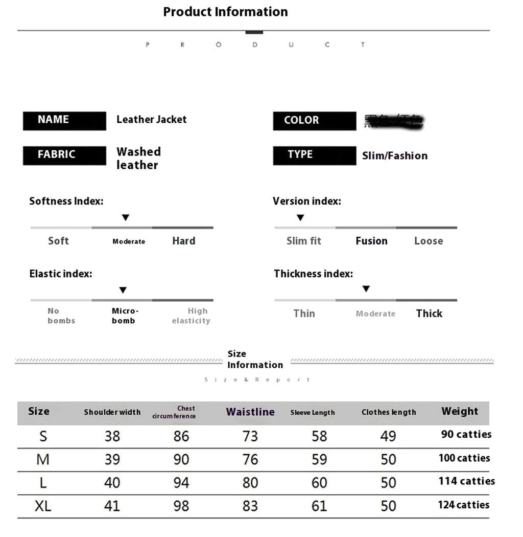 Perfect Biker Style – Slim Fit Faux Leather Jacket - enhanced image 1