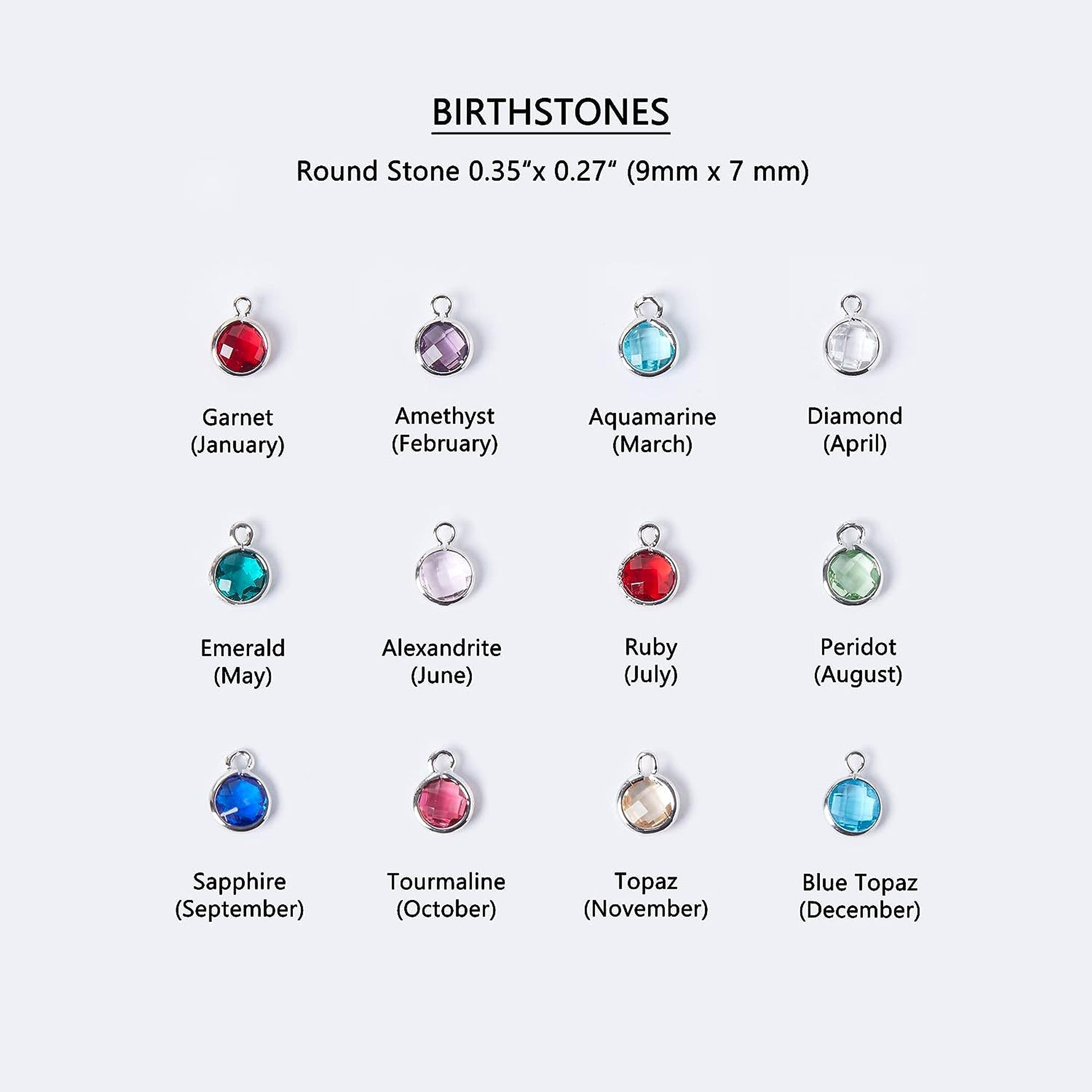 💎 Personalized Birthstone Name Necklace – A Gift from the Heart - enhanced image 1