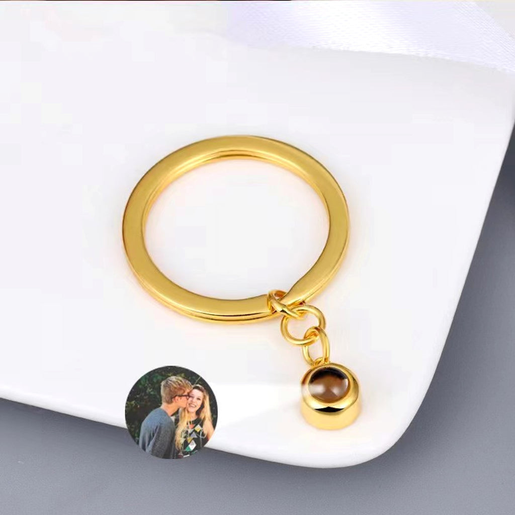 Personalized Photo Projection Keychain – A Timeless Keepsake - enhanced image 1